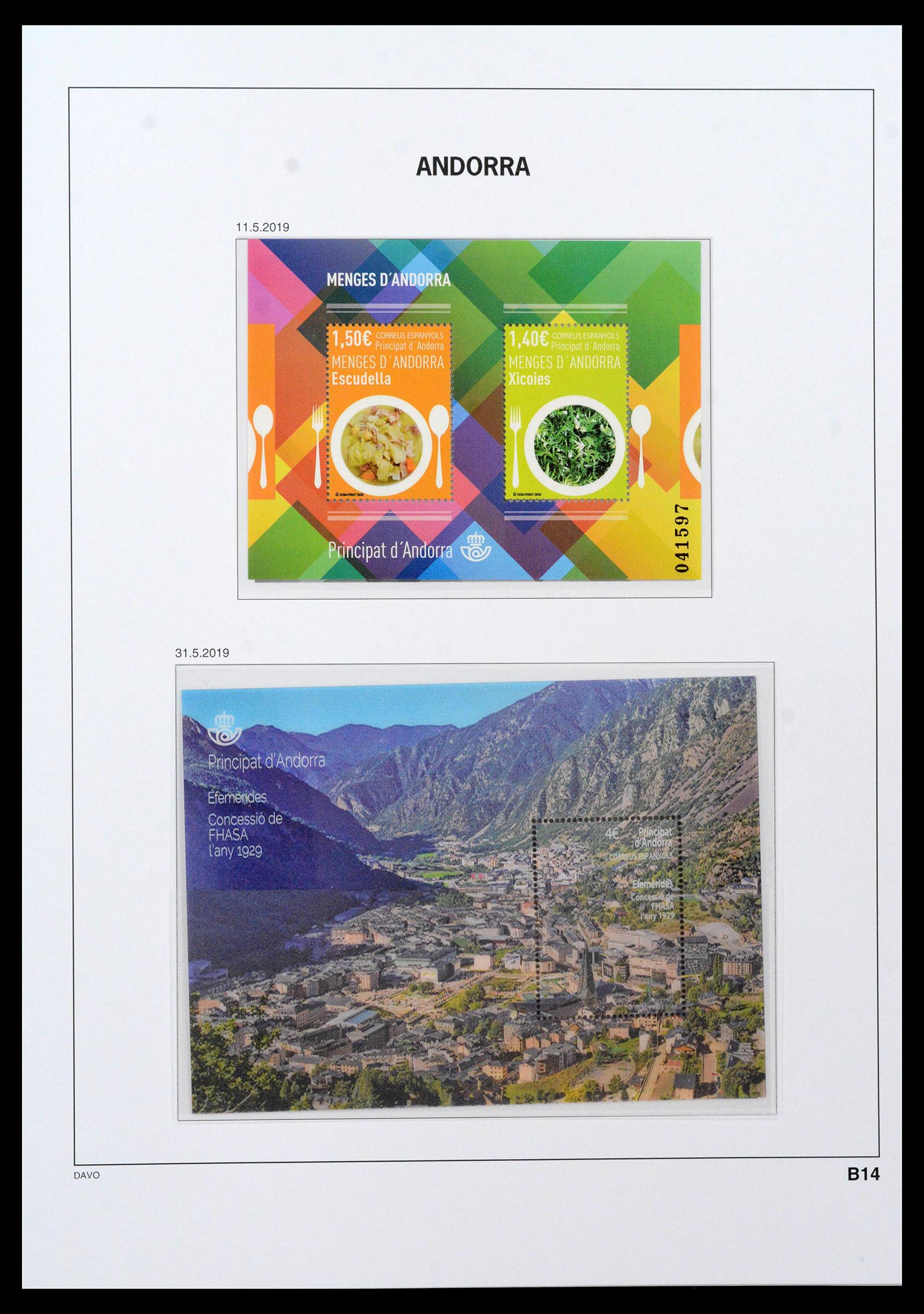39388 0062 - Postzegelverzameling 39388 Spaans Andorra 1928-2019!