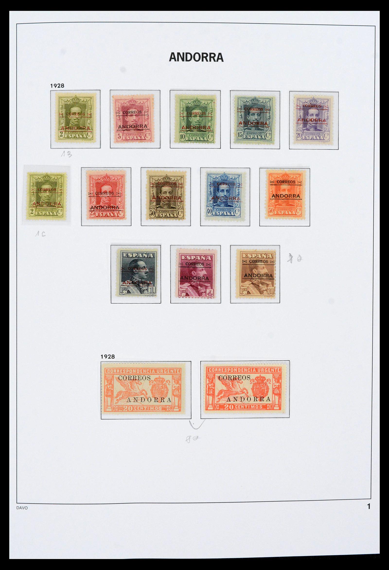39388 0063 - Postzegelverzameling 39388 Spaans Andorra 1928-2019!