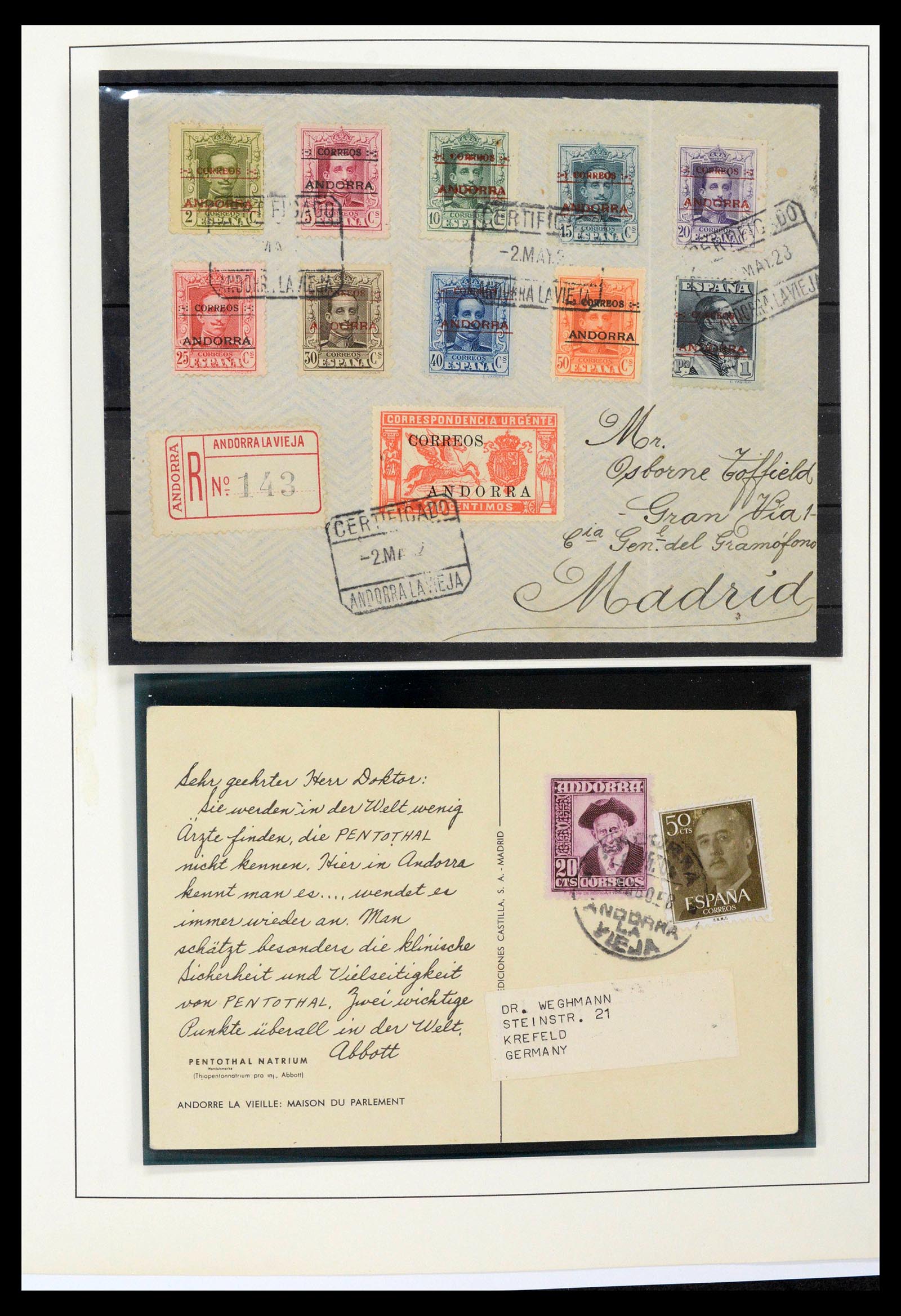 39388 0064 - Postzegelverzameling 39388 Spaans Andorra 1928-2019!