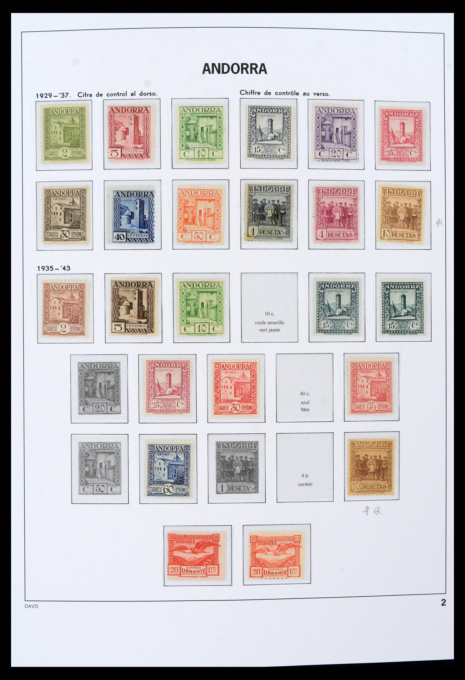 39388 0065 - Postzegelverzameling 39388 Spaans Andorra 1928-2019!