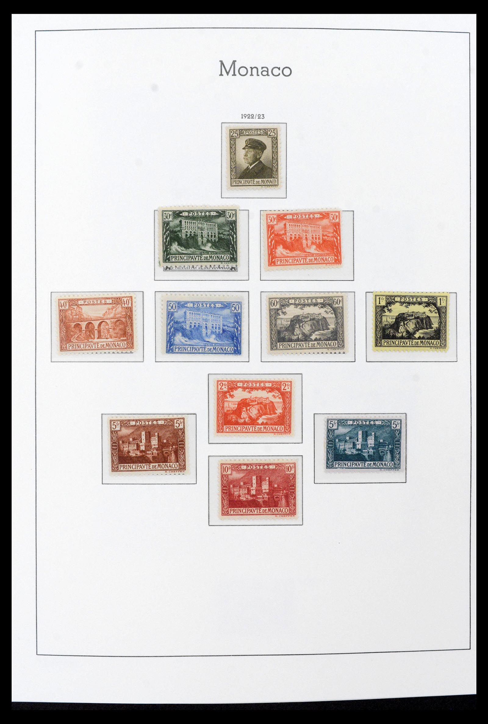 39390 0004 - Postzegelverzameling 39390 Monaco compleet 1885-1990.
