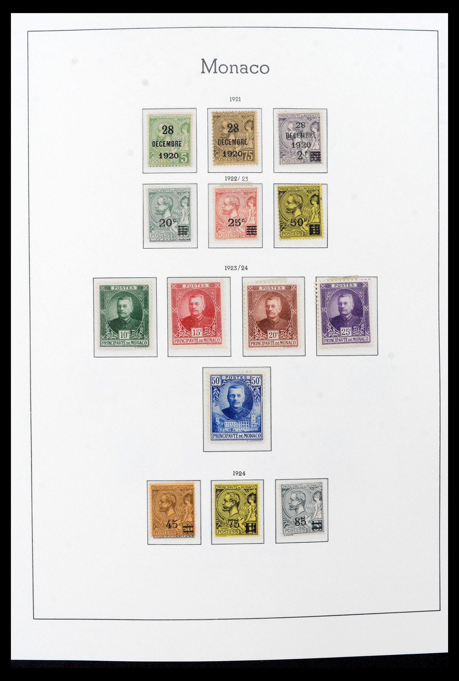 39390 0006 - Postzegelverzameling 39390 Monaco compleet 1885-1990.