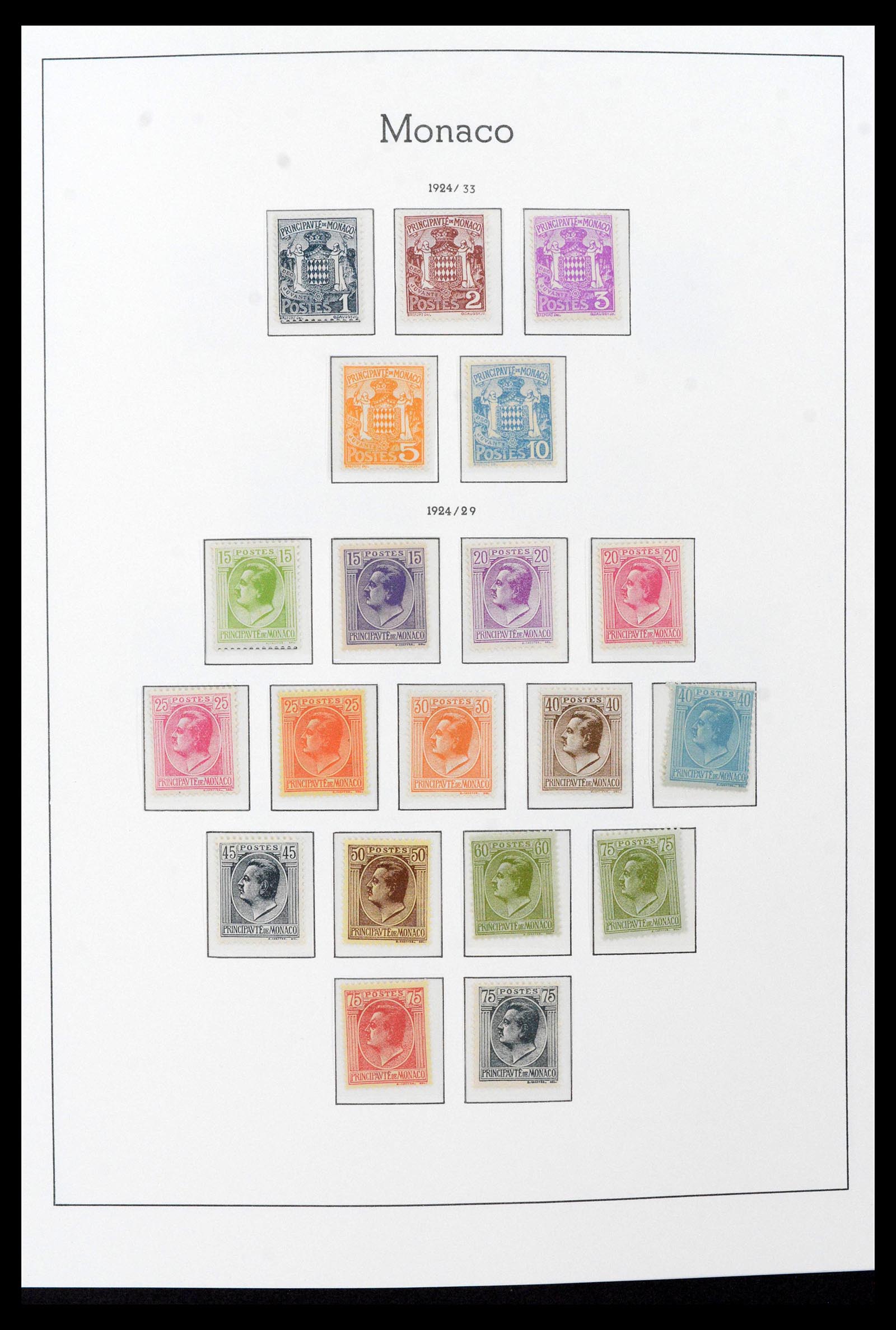 39390 0007 - Postzegelverzameling 39390 Monaco compleet 1885-1990.