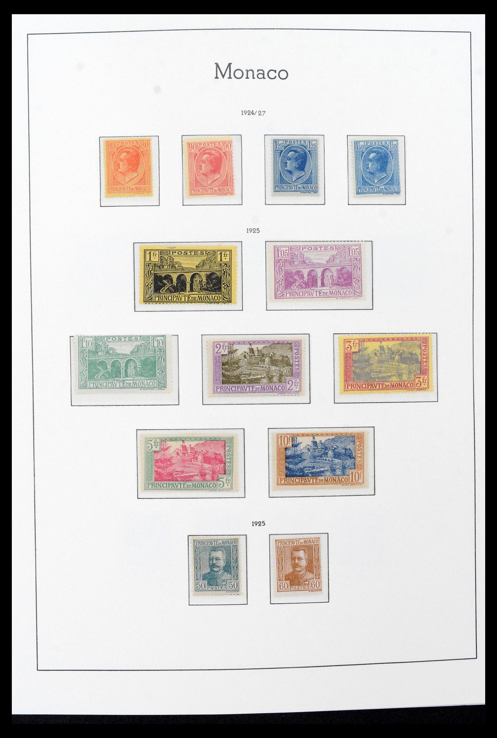 39390 0008 - Postzegelverzameling 39390 Monaco compleet 1885-1990.