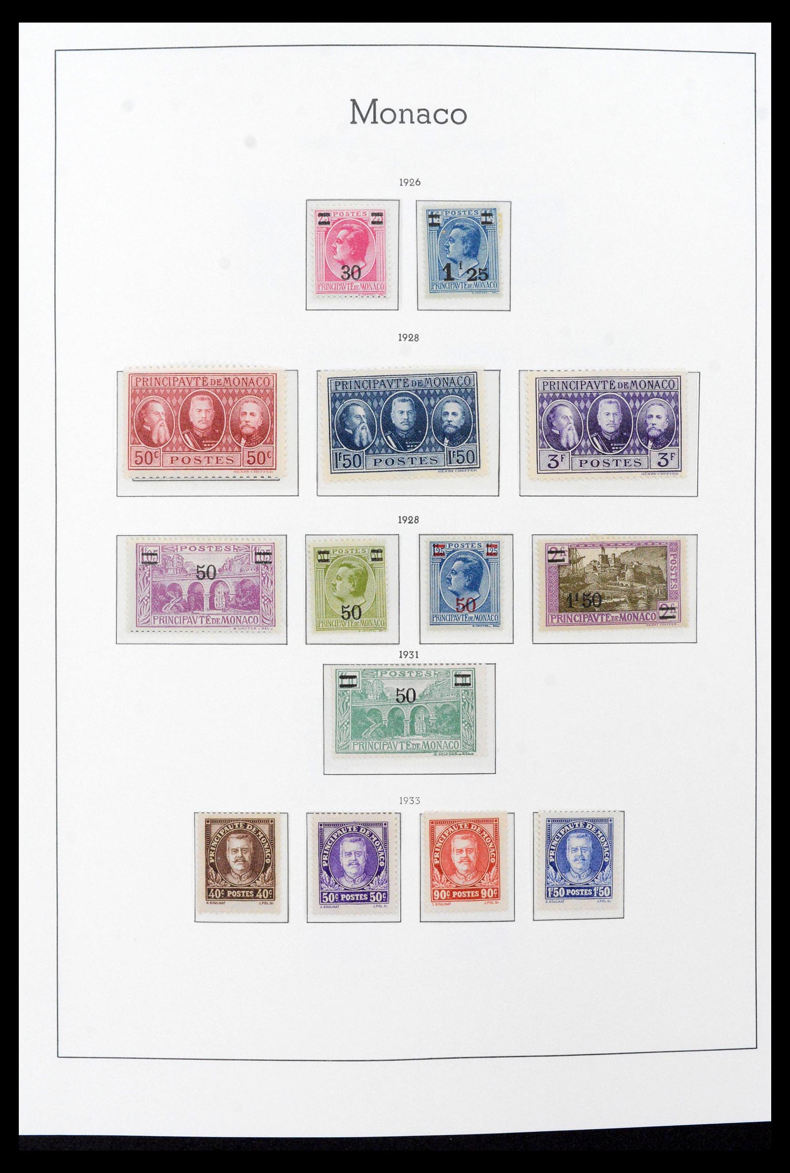 39390 0009 - Stamp collection 39390 Monaco complete 1885-1990.