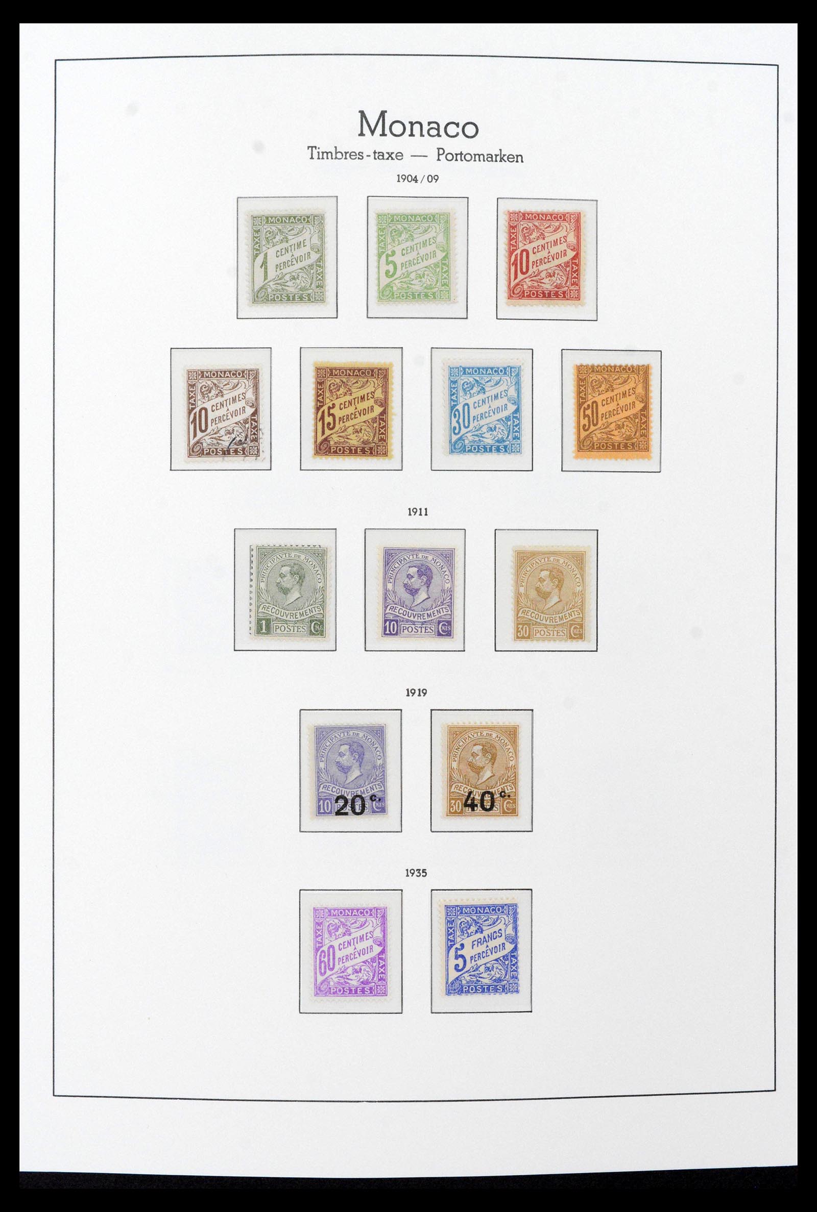 39390 0010 - Stamp collection 39390 Monaco complete 1885-1990.