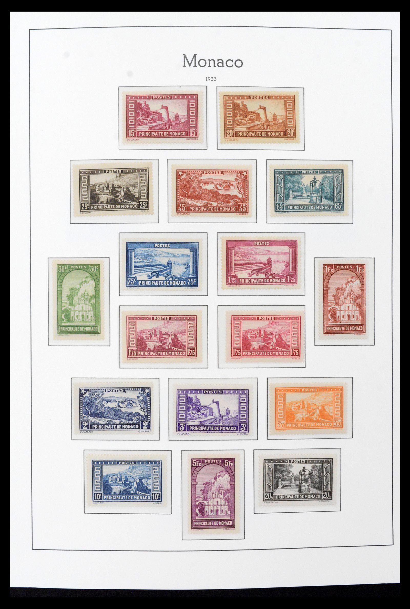 39390 0012 - Postzegelverzameling 39390 Monaco compleet 1885-1990.