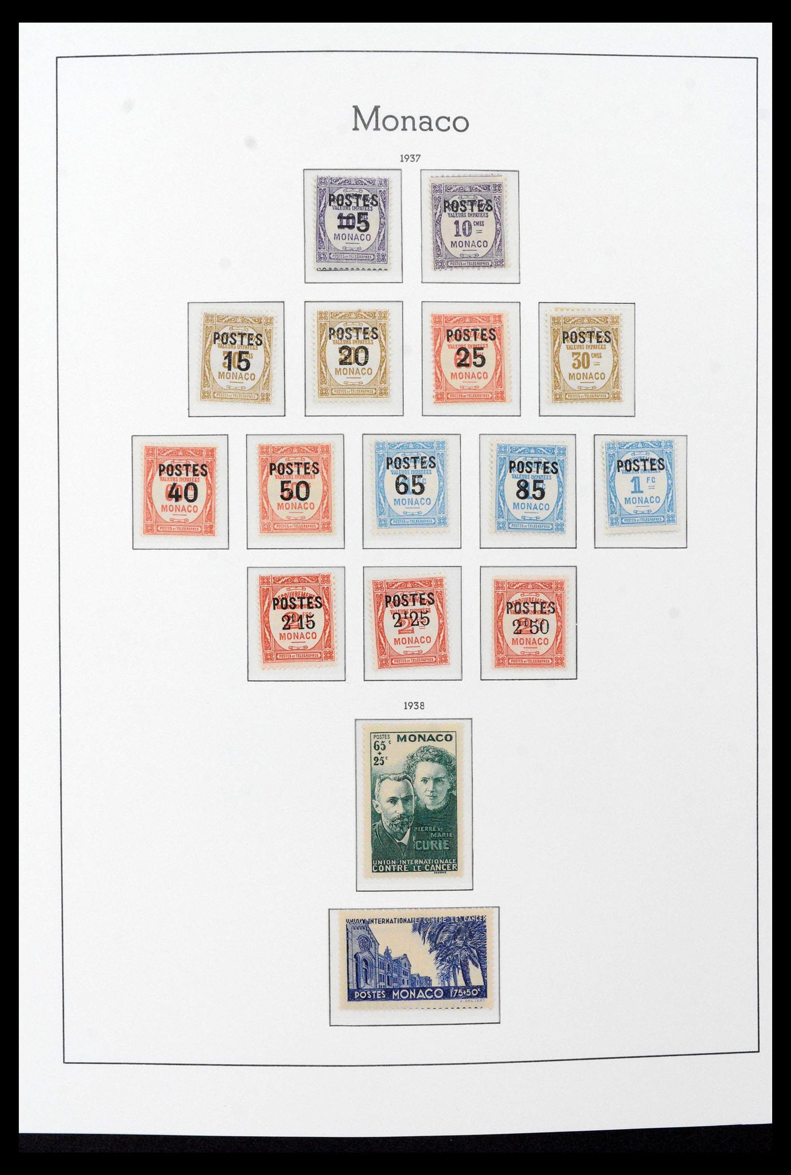 39390 0014 - Postzegelverzameling 39390 Monaco compleet 1885-1990.