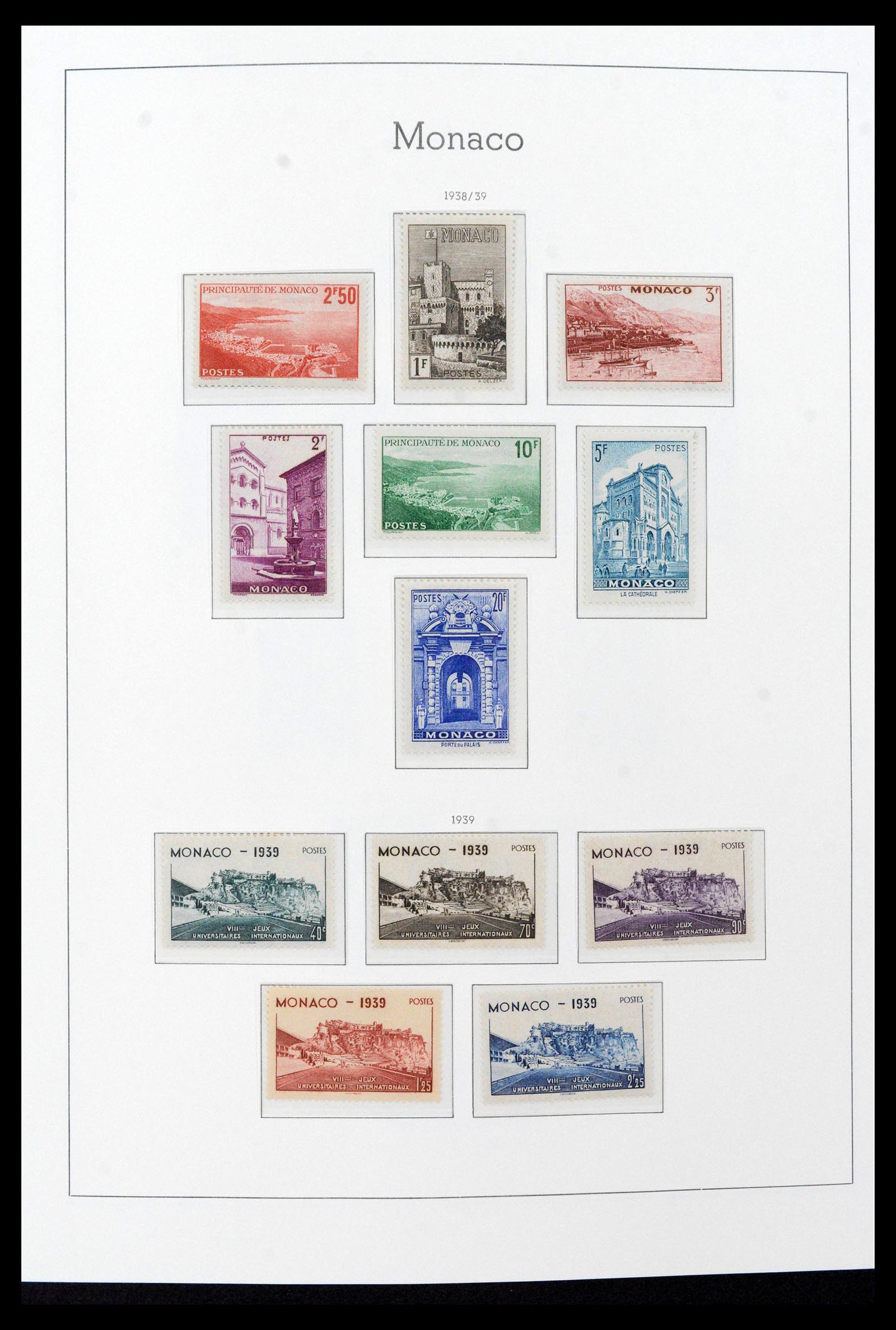 39390 0017 - Postzegelverzameling 39390 Monaco compleet 1885-1990.