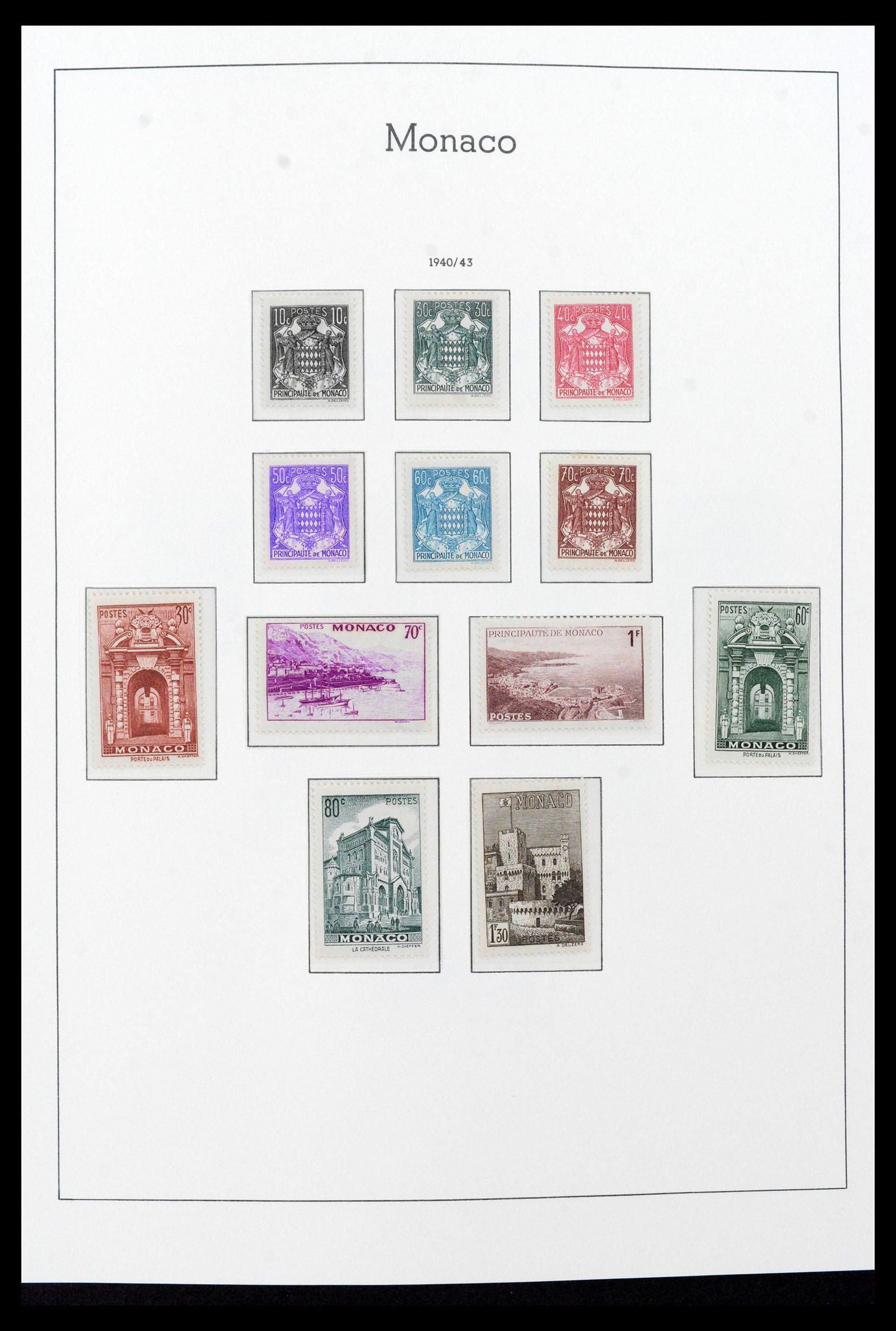 39390 0020 - Postzegelverzameling 39390 Monaco compleet 1885-1990.