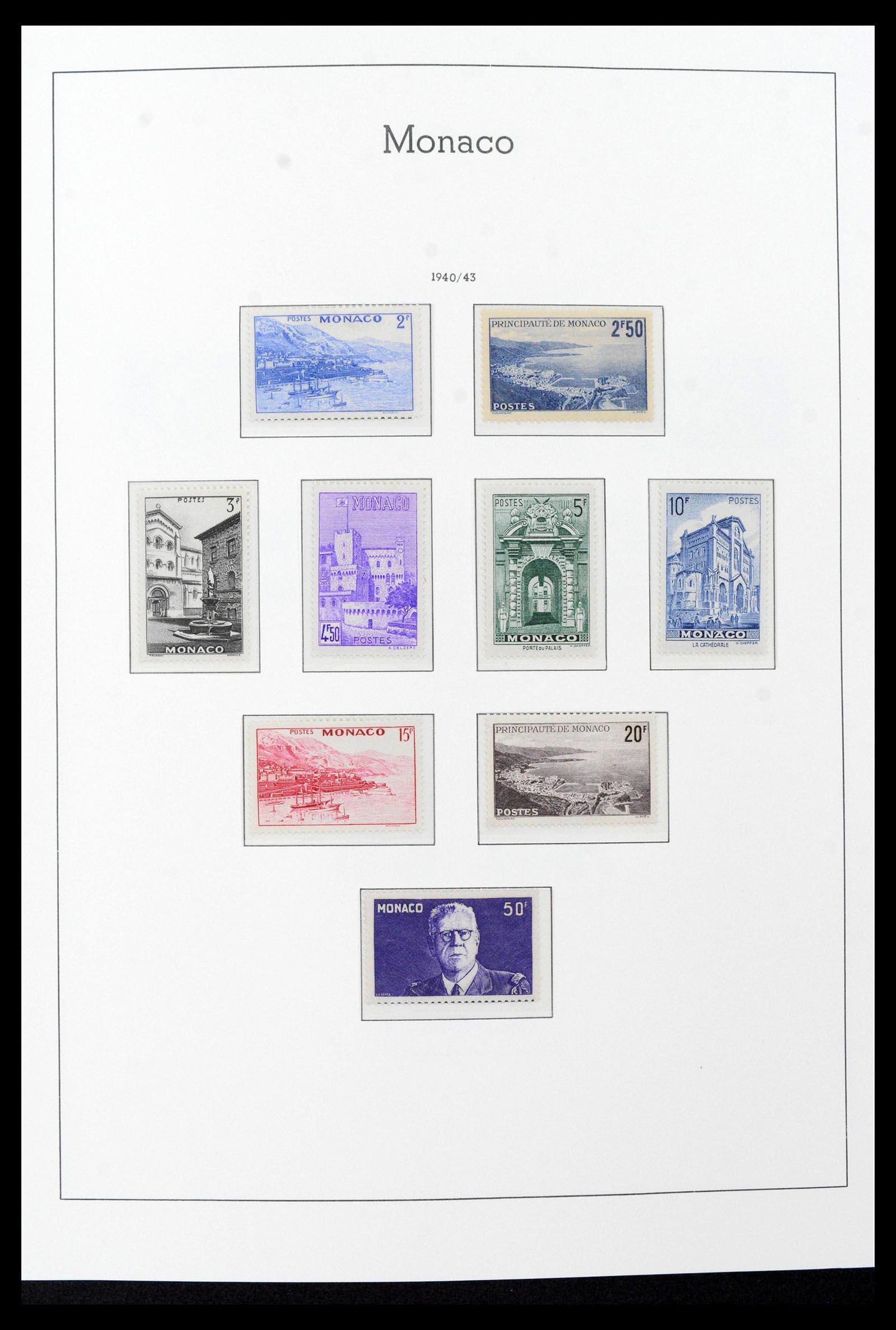 39390 0021 - Stamp collection 39390 Monaco complete 1885-1990.