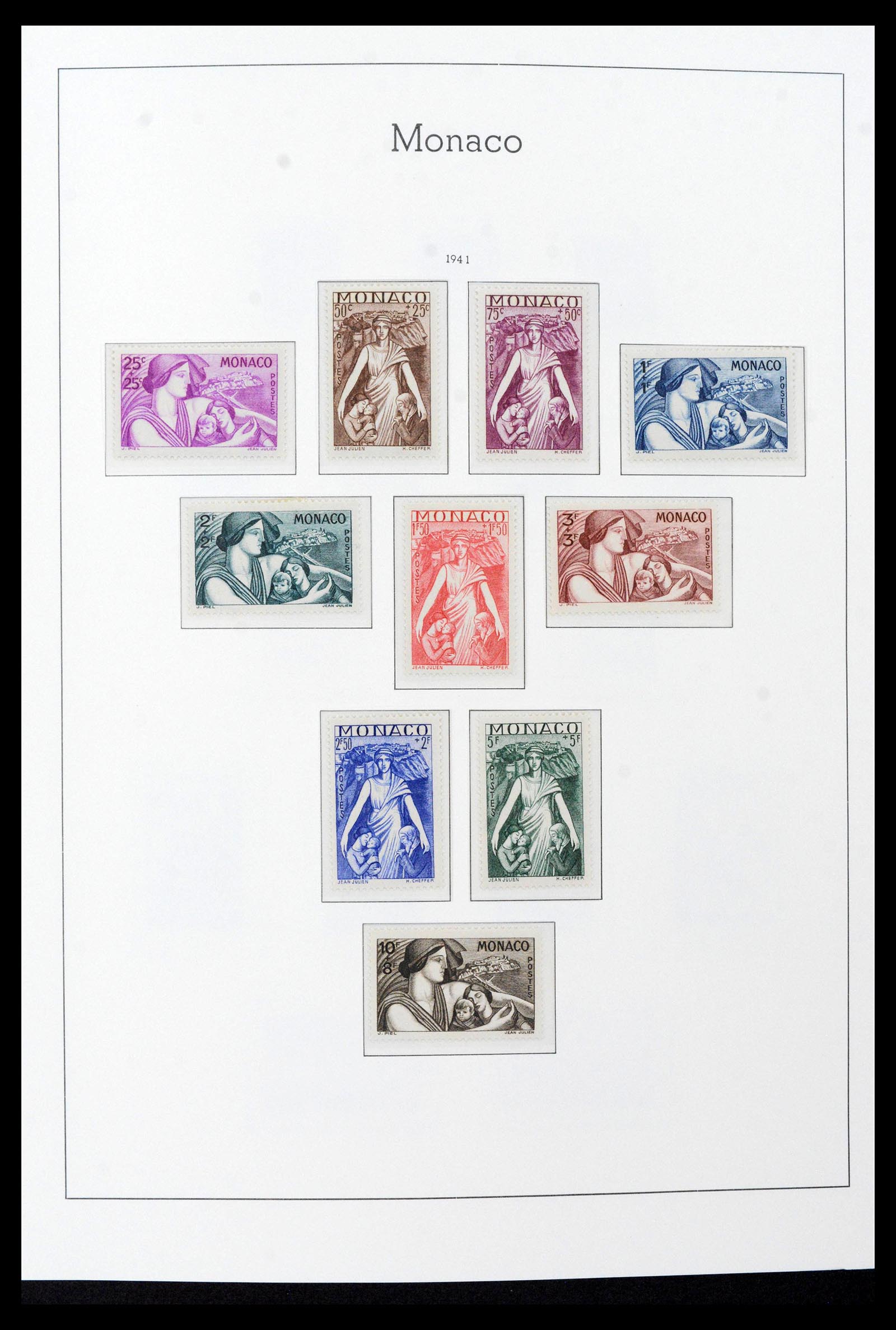 39390 0022 - Stamp collection 39390 Monaco complete 1885-1990.