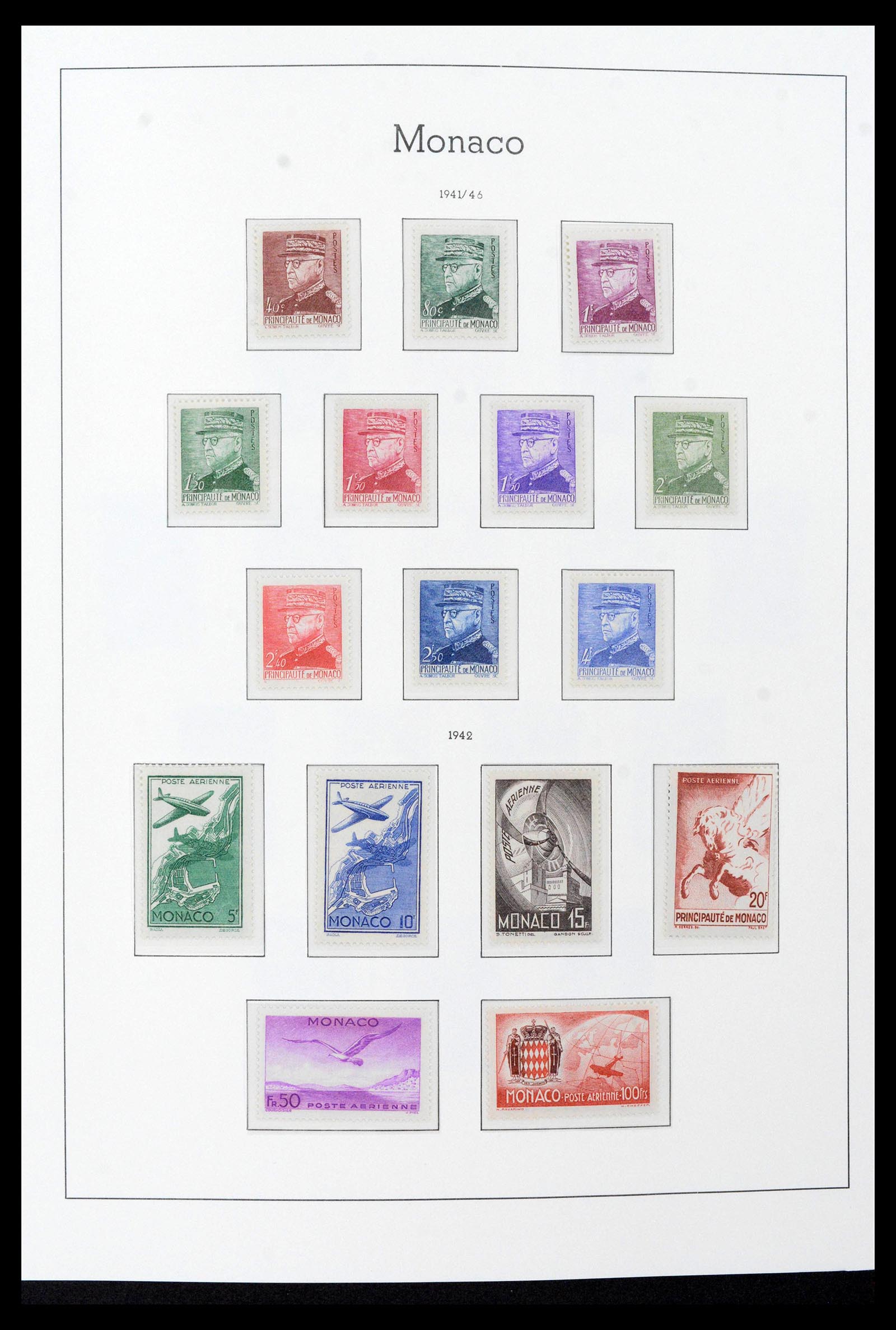 39390 0023 - Stamp collection 39390 Monaco complete 1885-1990.