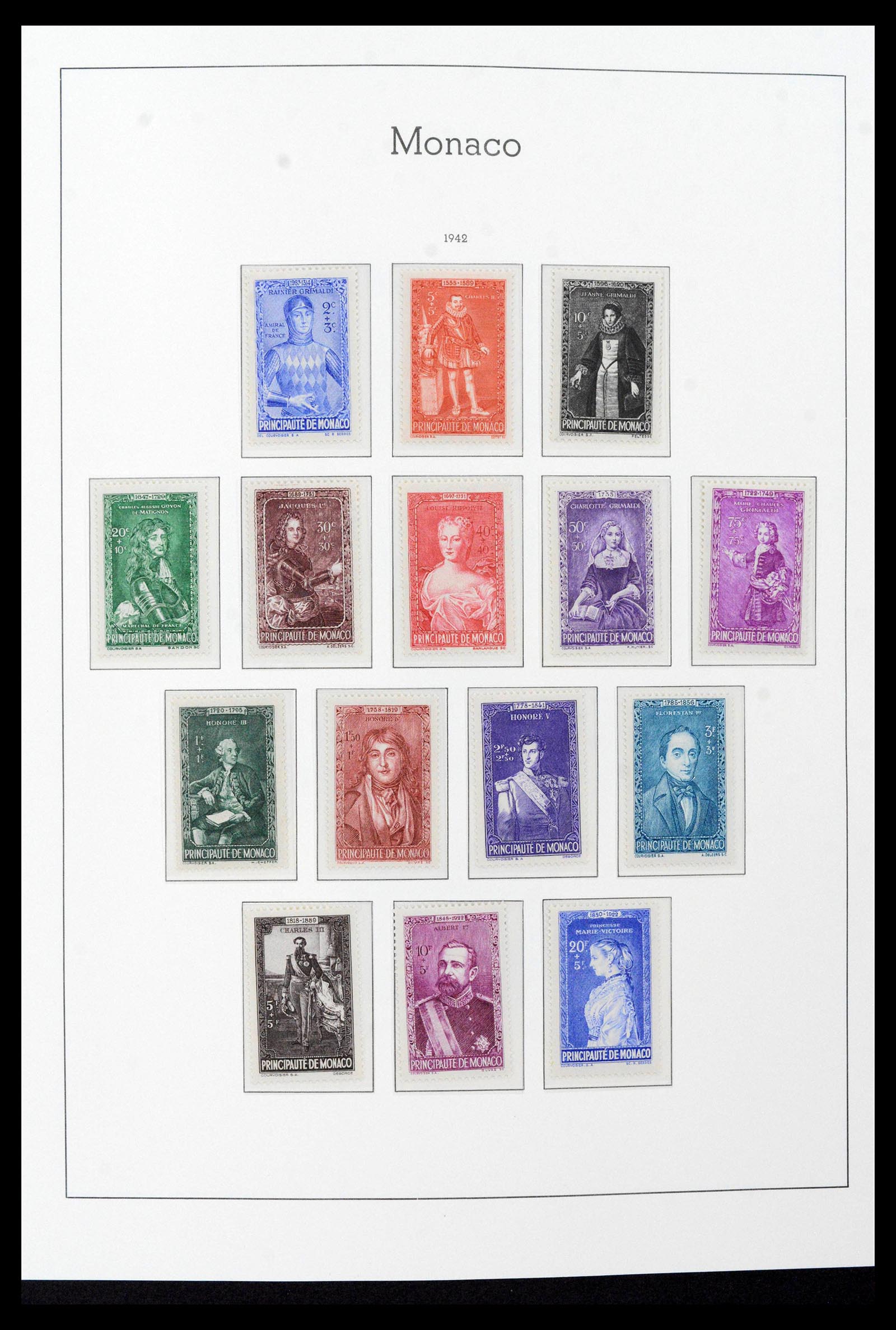 39390 0024 - Stamp collection 39390 Monaco complete 1885-1990.