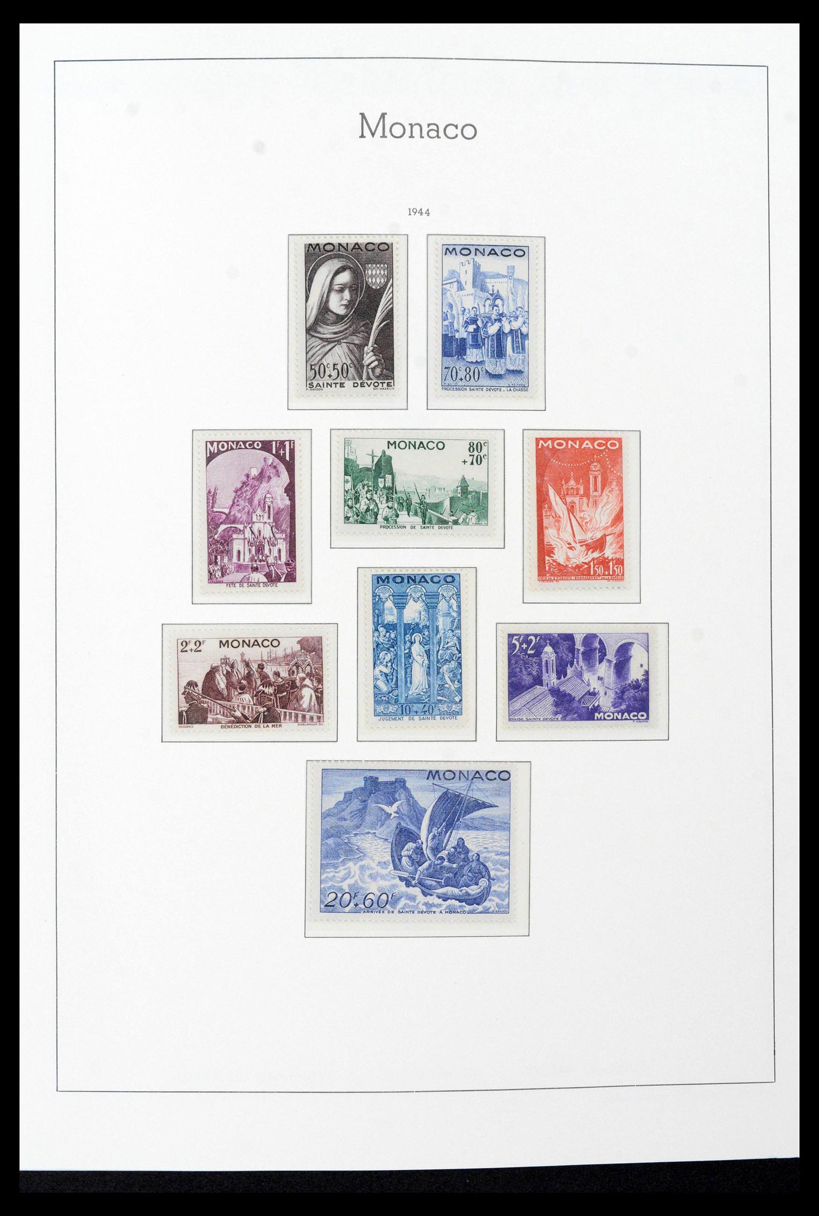 39390 0025 - Stamp collection 39390 Monaco complete 1885-1990.