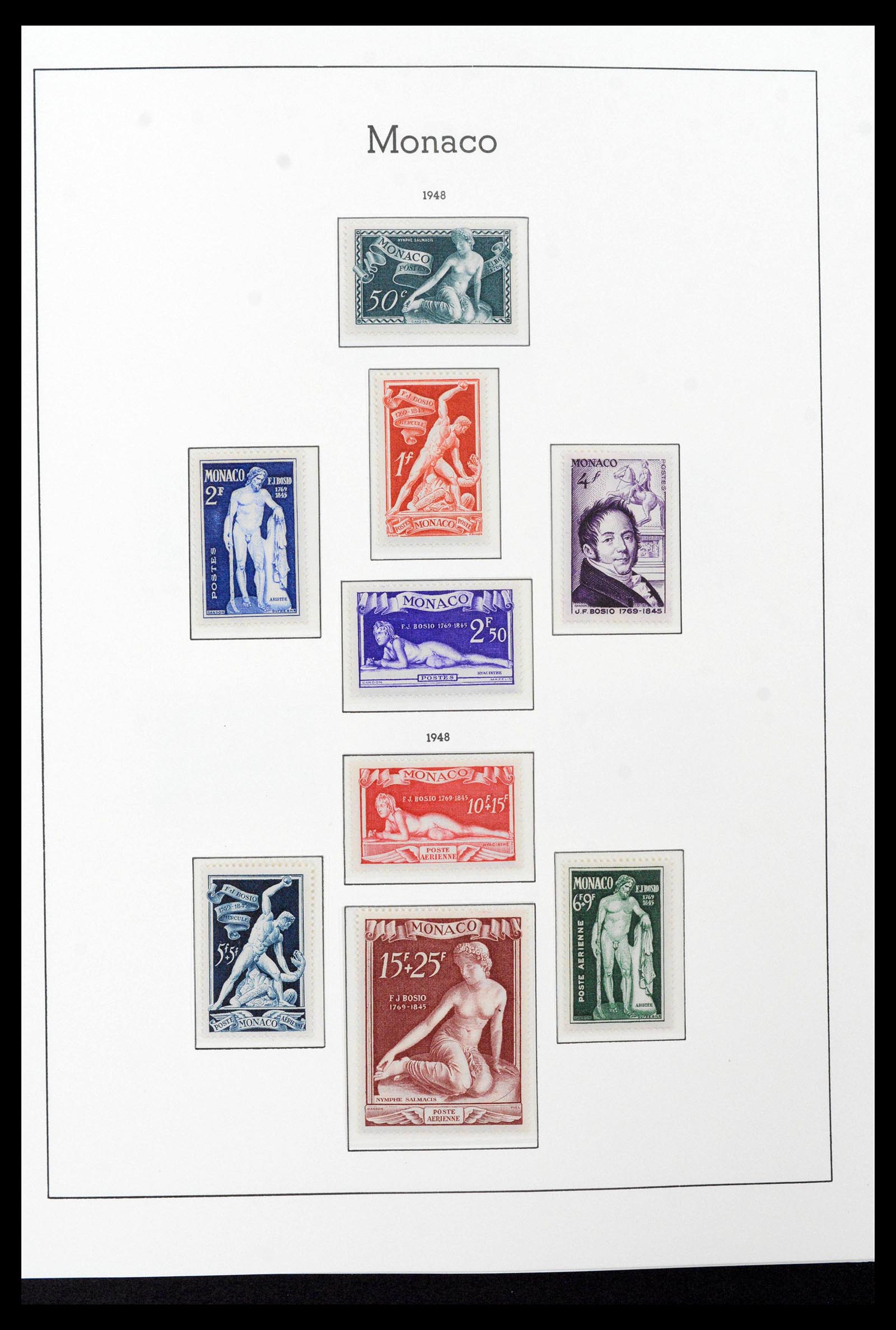 39390 0034 - Stamp collection 39390 Monaco complete 1885-1990.