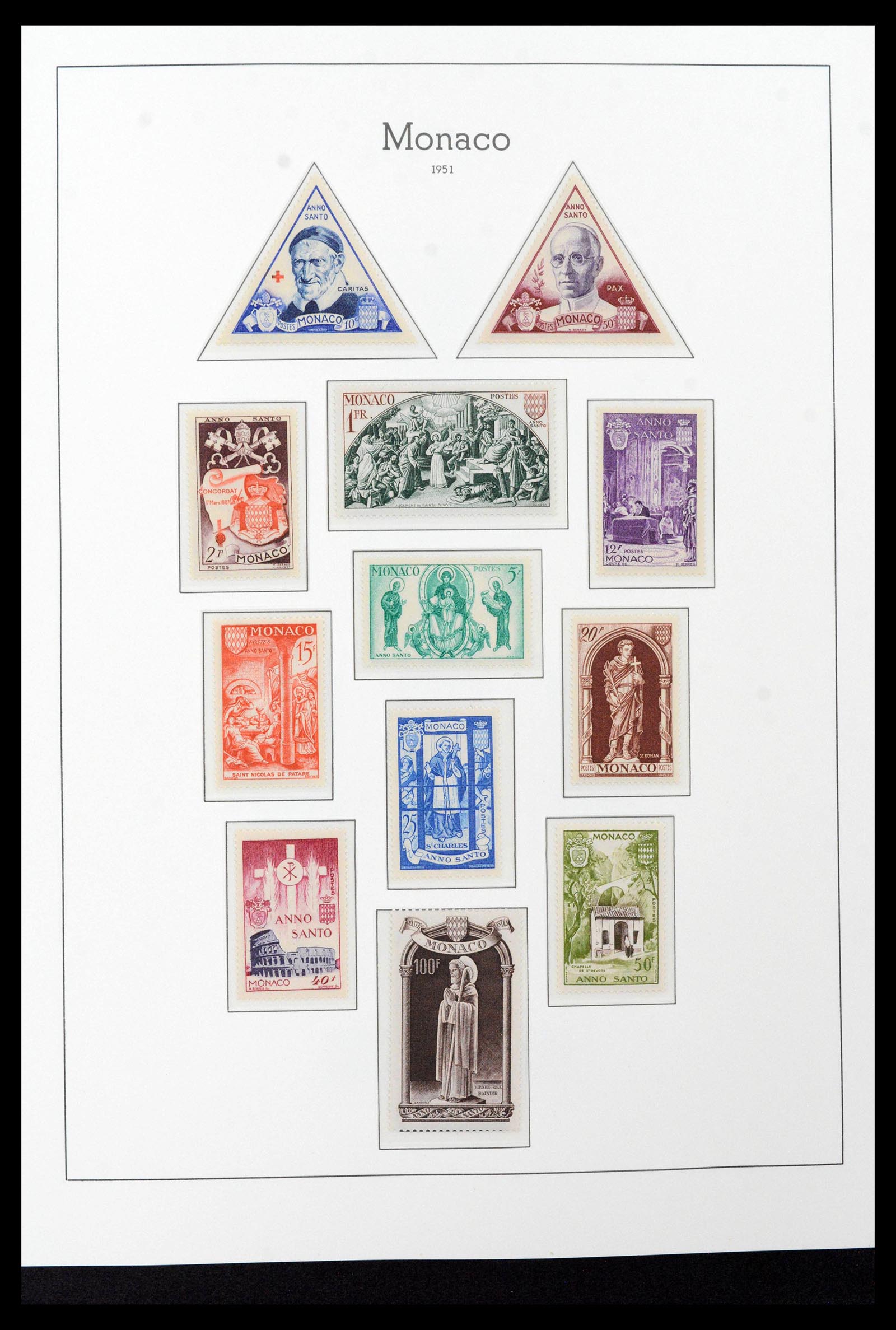 39390 0043 - Stamp collection 39390 Monaco complete 1885-1990.