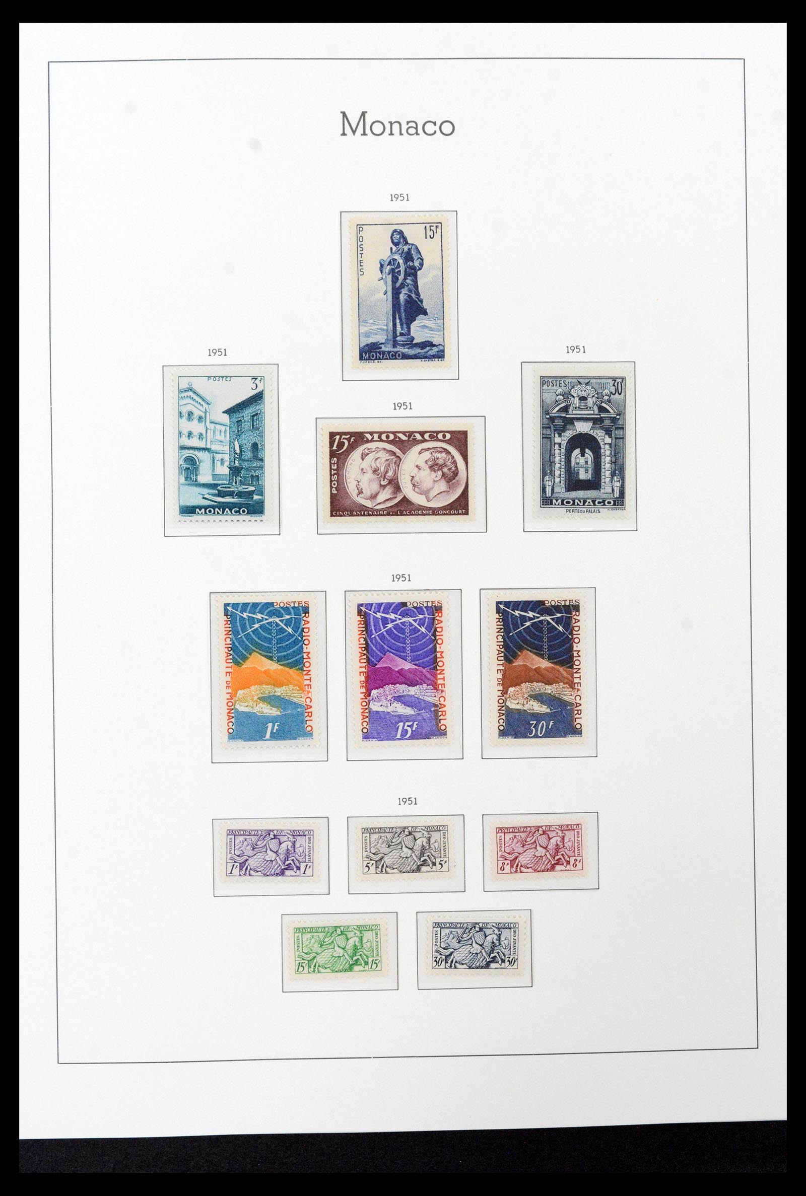39390 0044 - Stamp collection 39390 Monaco complete 1885-1990.