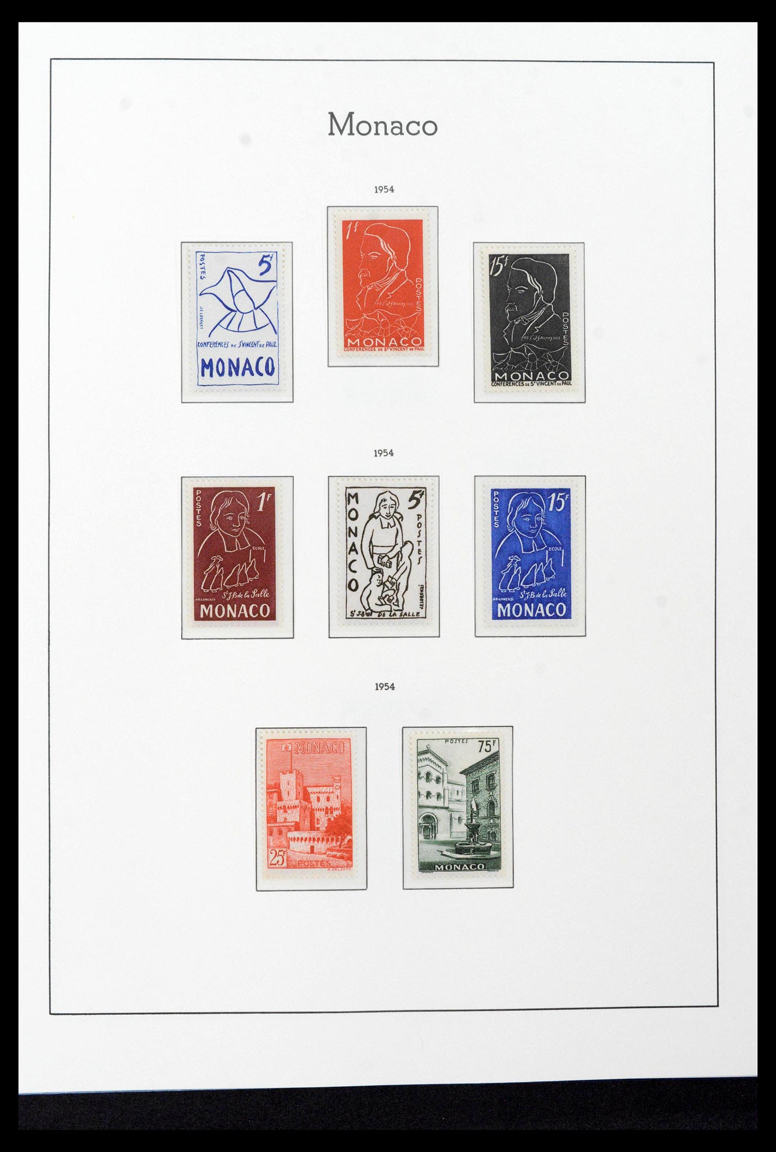 39390 0052 - Stamp collection 39390 Monaco complete 1885-1990.