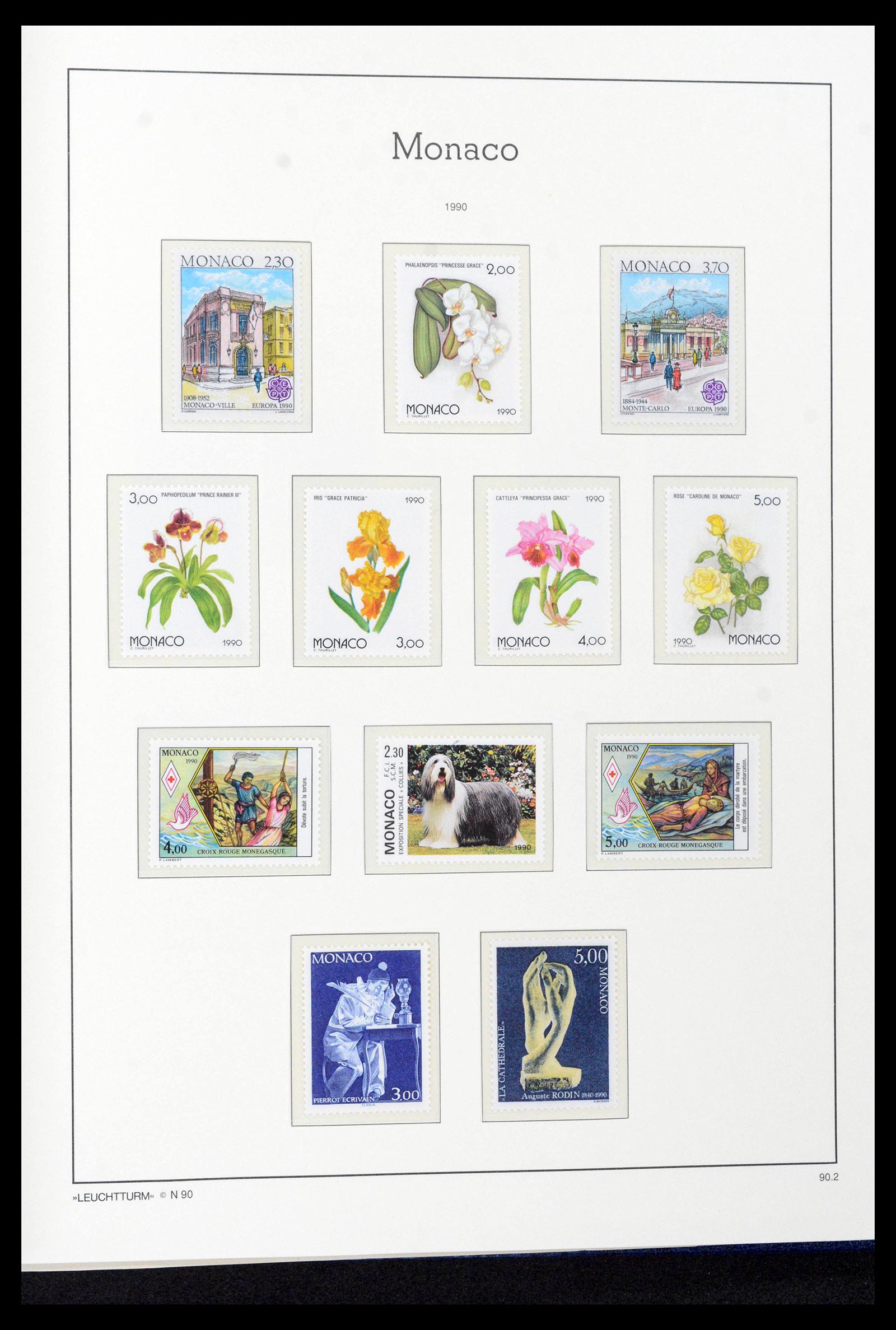 39390 0241 - Stamp collection 39390 Monaco complete 1885-1990.