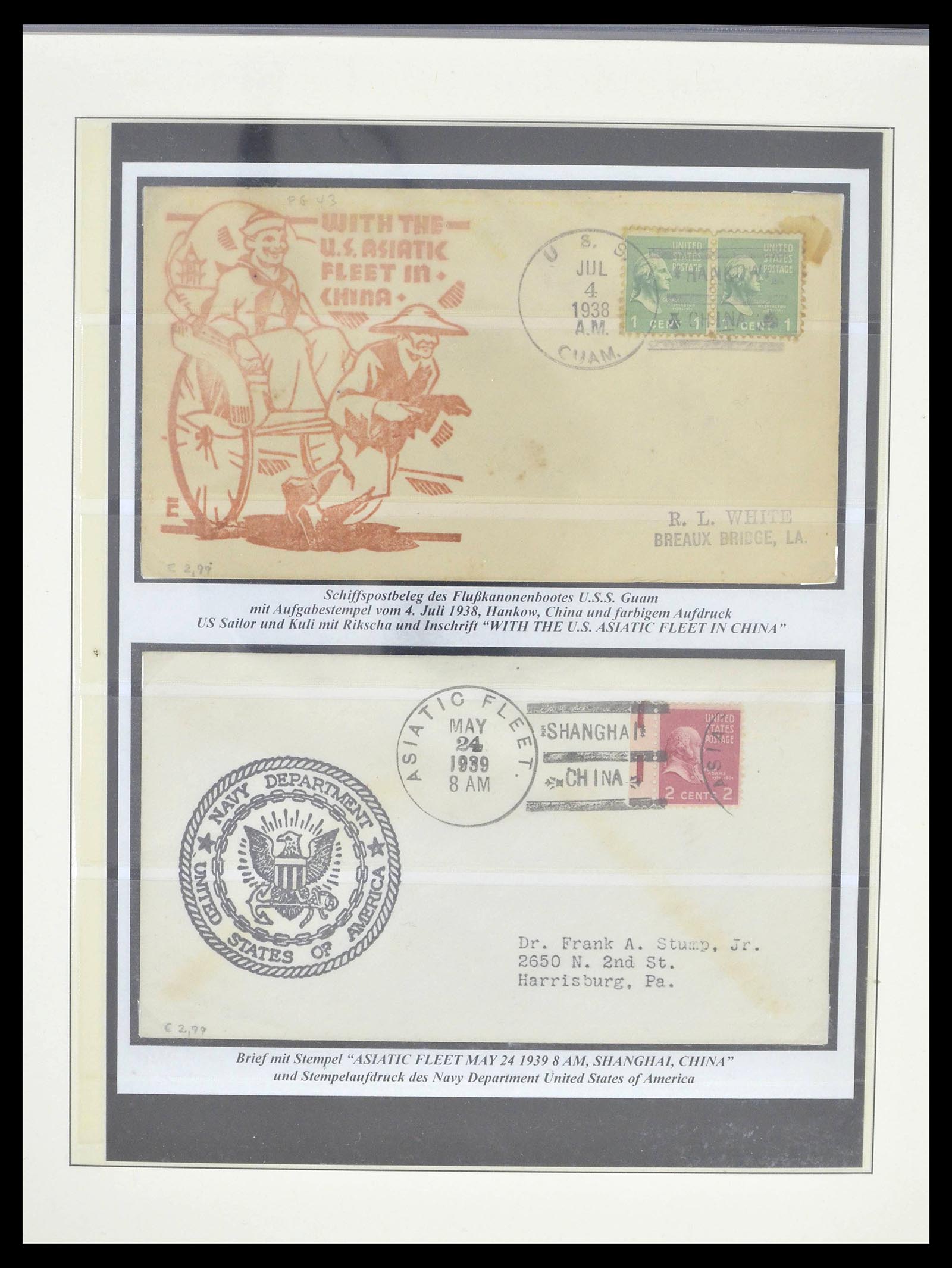 39391 0008 - Stamp collection 39391 USA post in China 1900-1938.