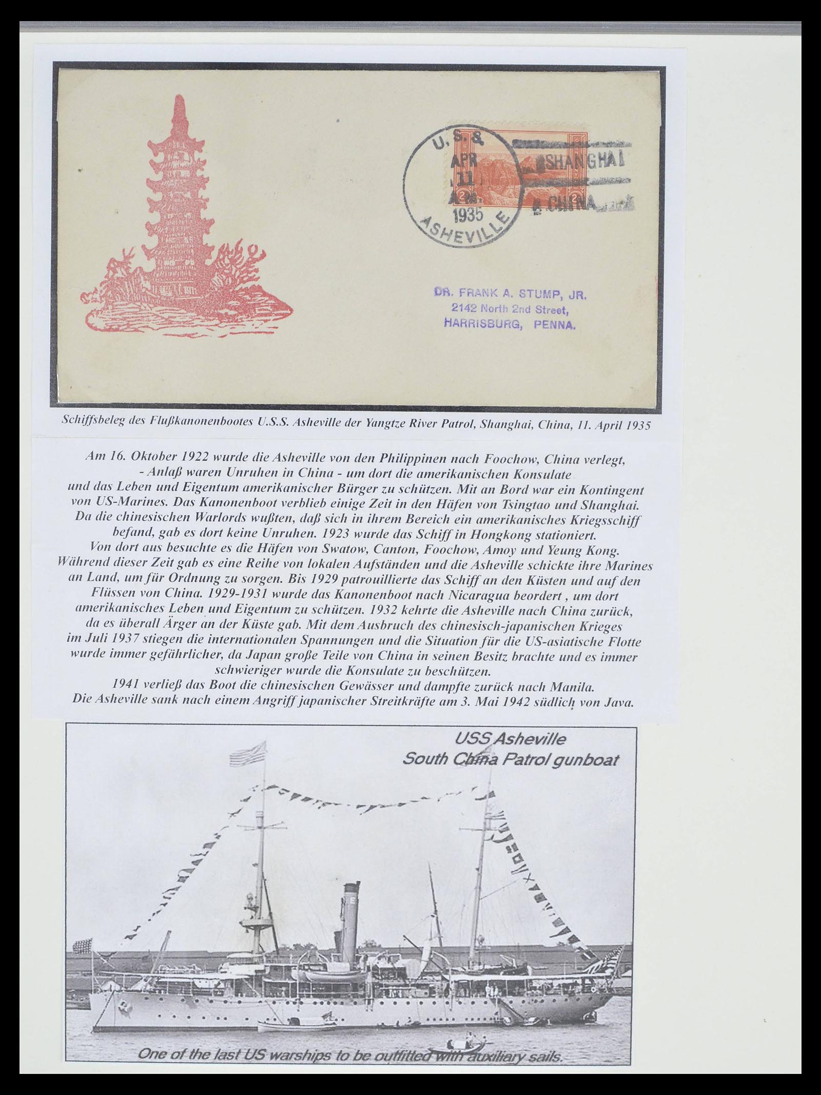 39391 0012 - Stamp collection 39391 USA post in China 1900-1938.