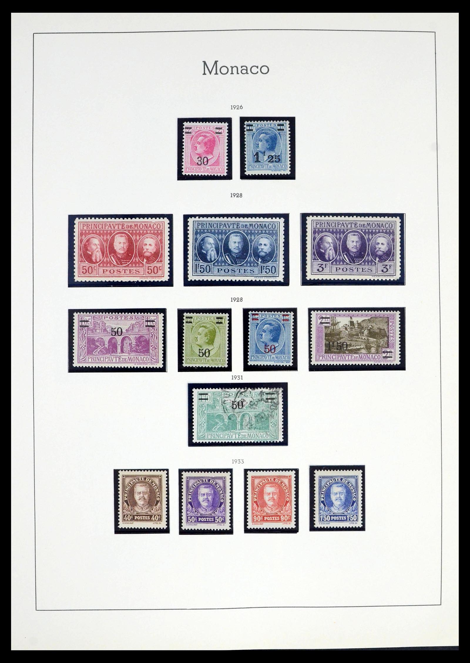 39392 0008 - Postzegelverzameling 39392 Monaco 1885-1999.