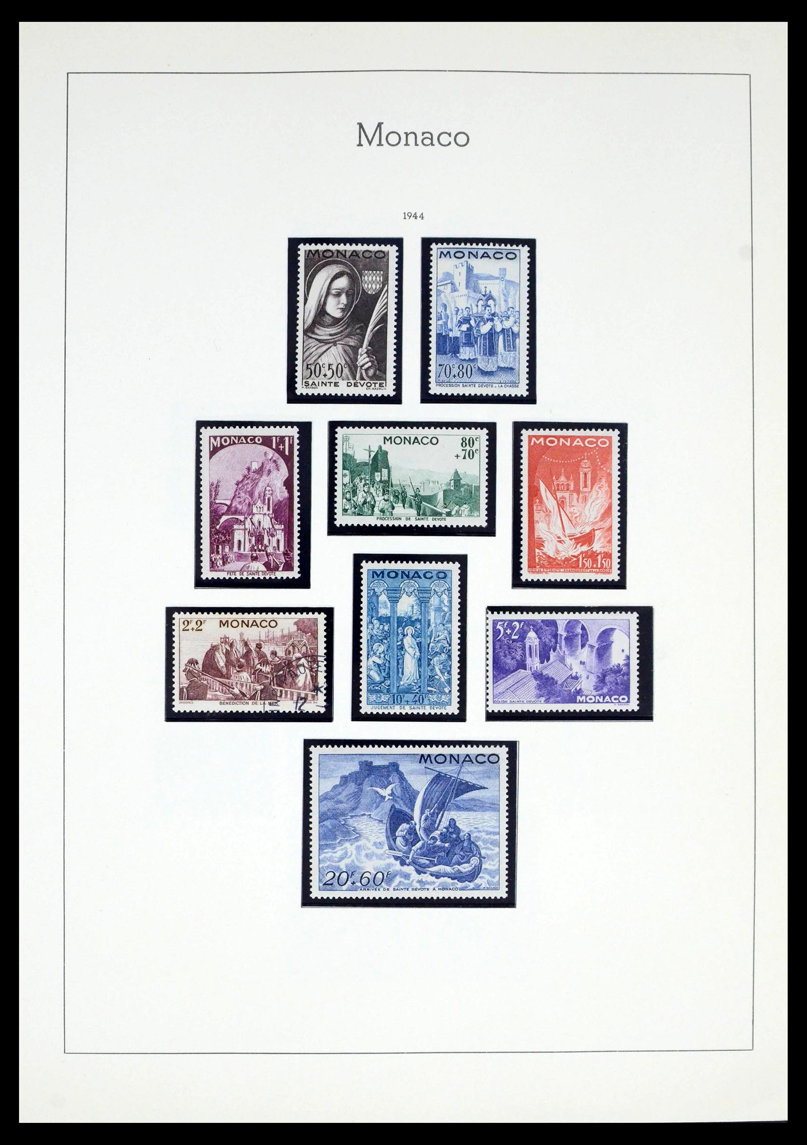 39392 0022 - Postzegelverzameling 39392 Monaco 1885-1999.