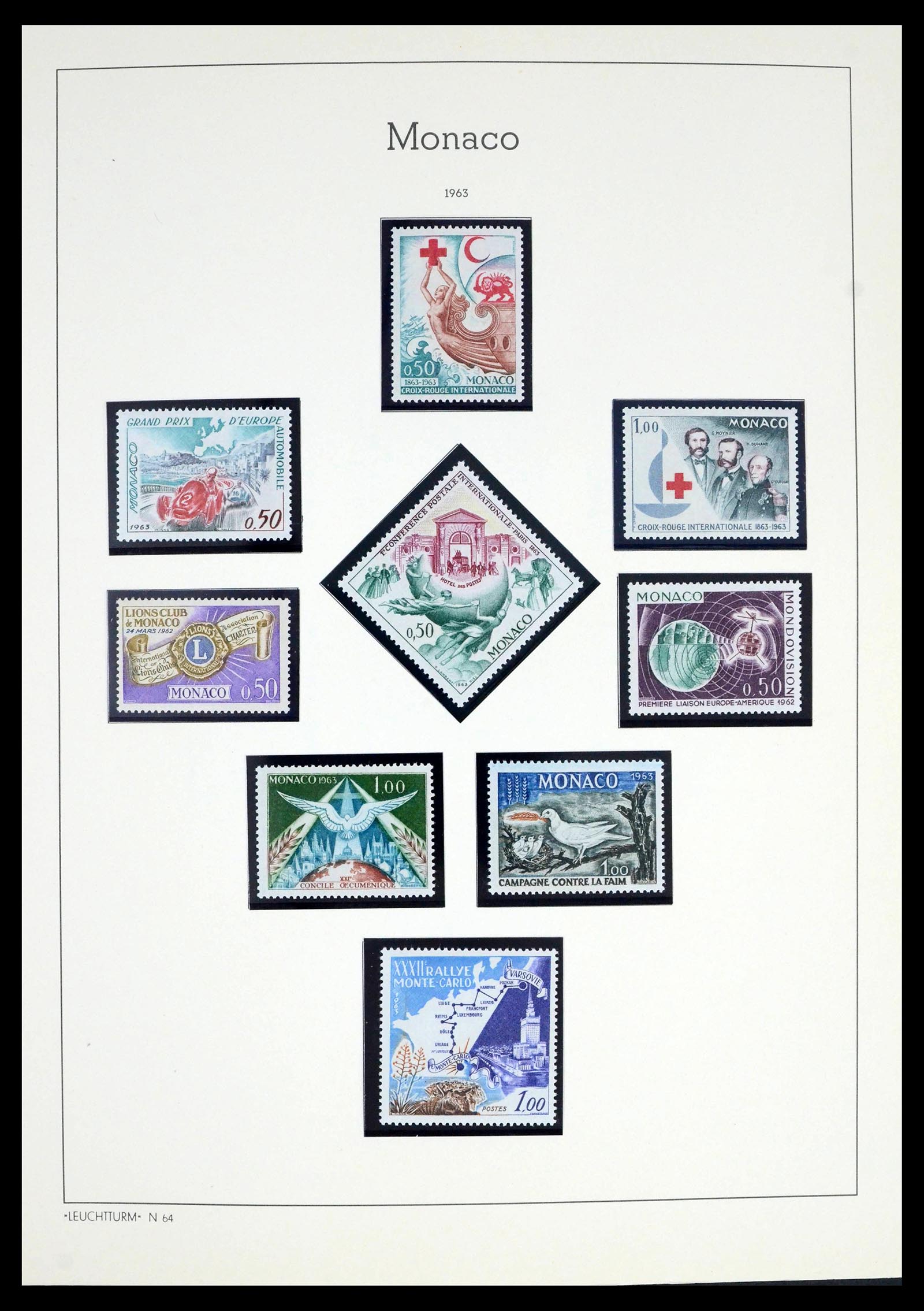 39392 0075 - Postzegelverzameling 39392 Monaco 1885-1999.