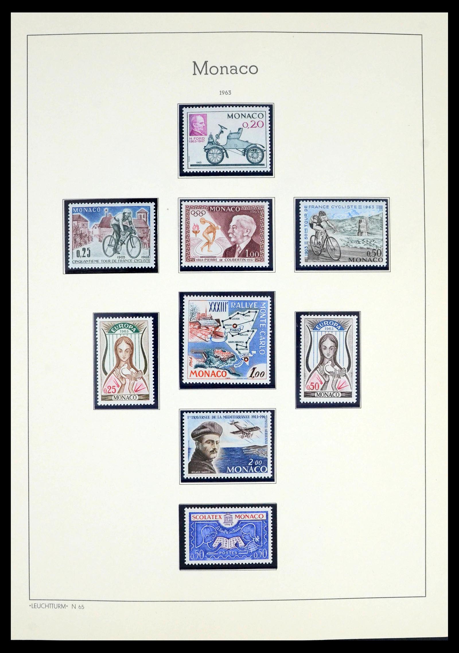 39392 0076 - Postzegelverzameling 39392 Monaco 1885-1999.