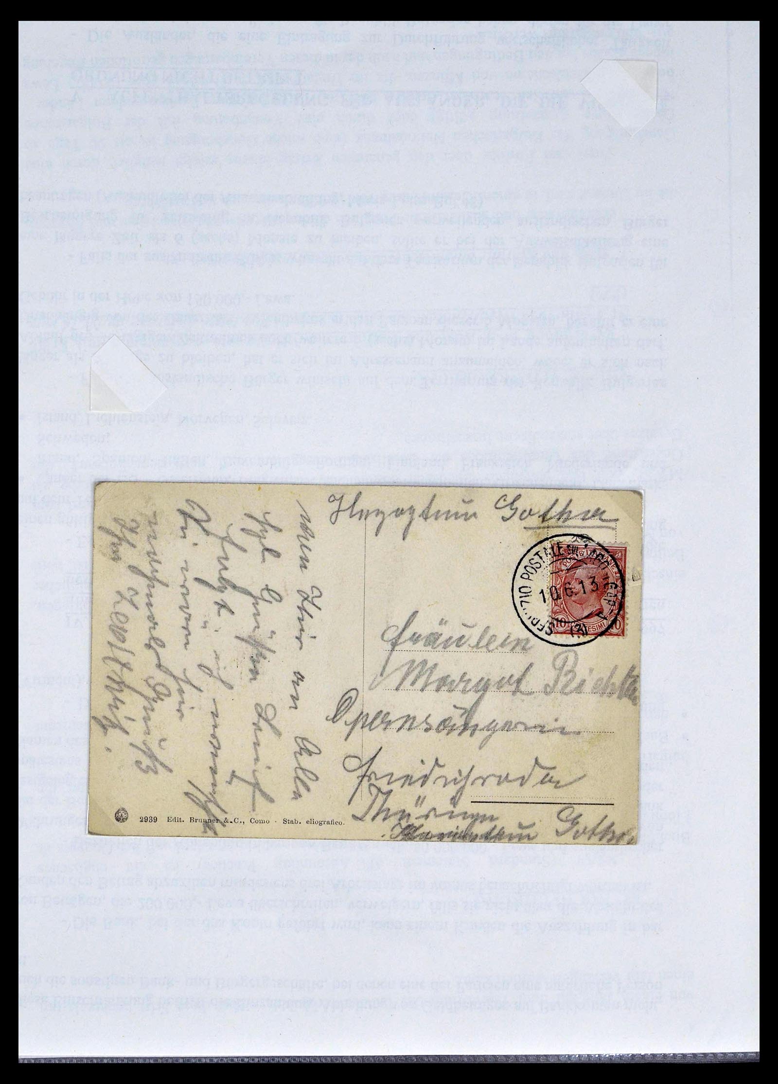 39393 0006 - Postzegelverzameling 39393 Italië brieven 1861-1930.