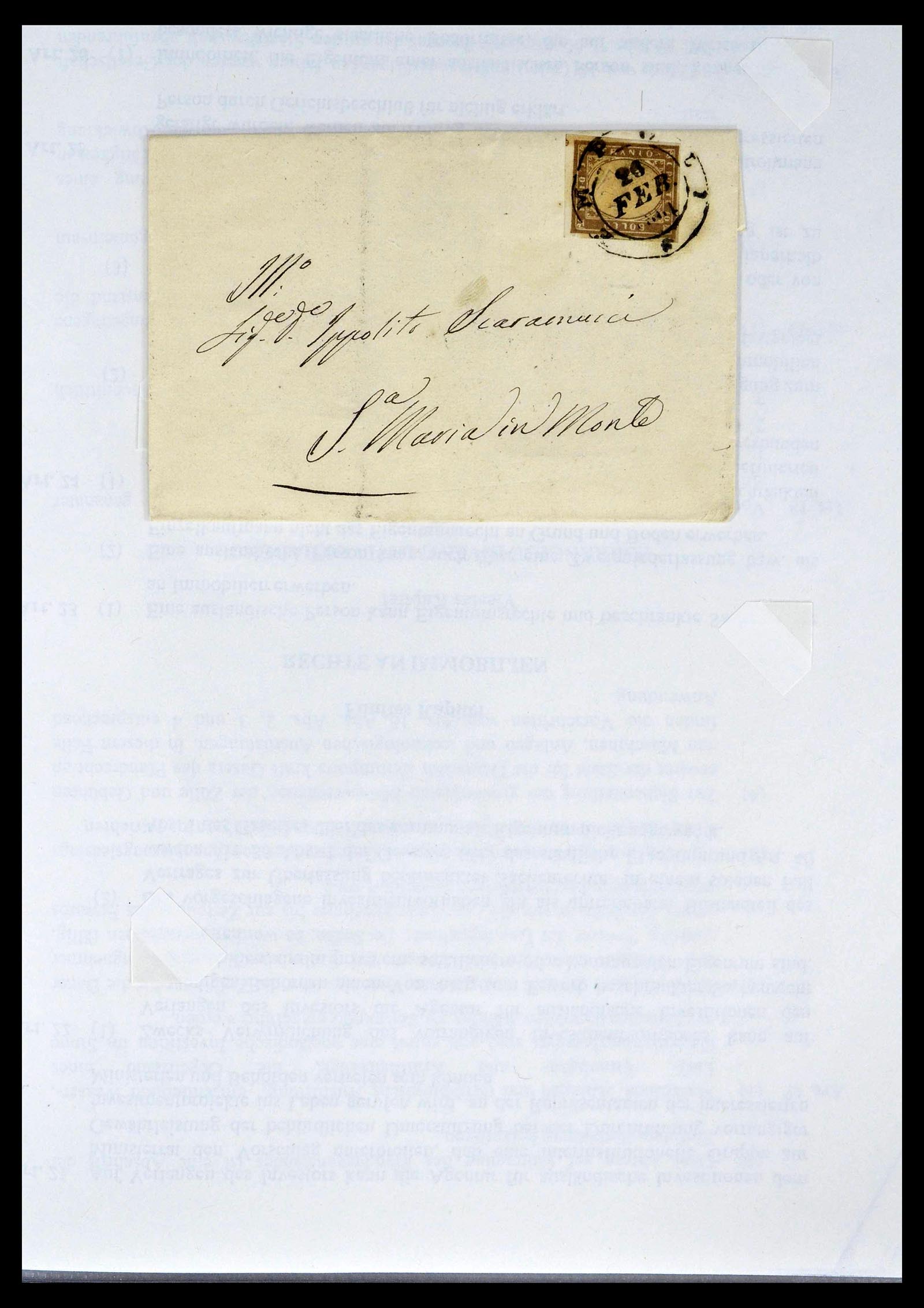 39393 0013 - Postzegelverzameling 39393 Italië brieven 1861-1930.