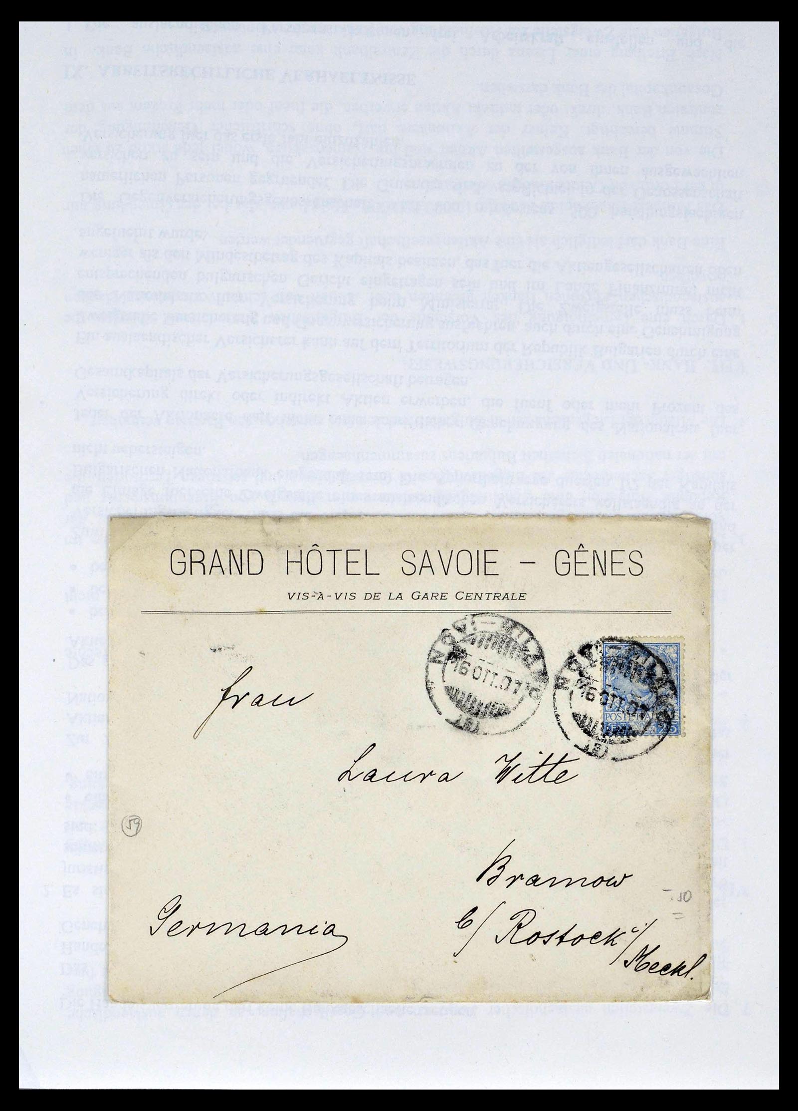 39393 0020 - Postzegelverzameling 39393 Italië brieven 1861-1930.