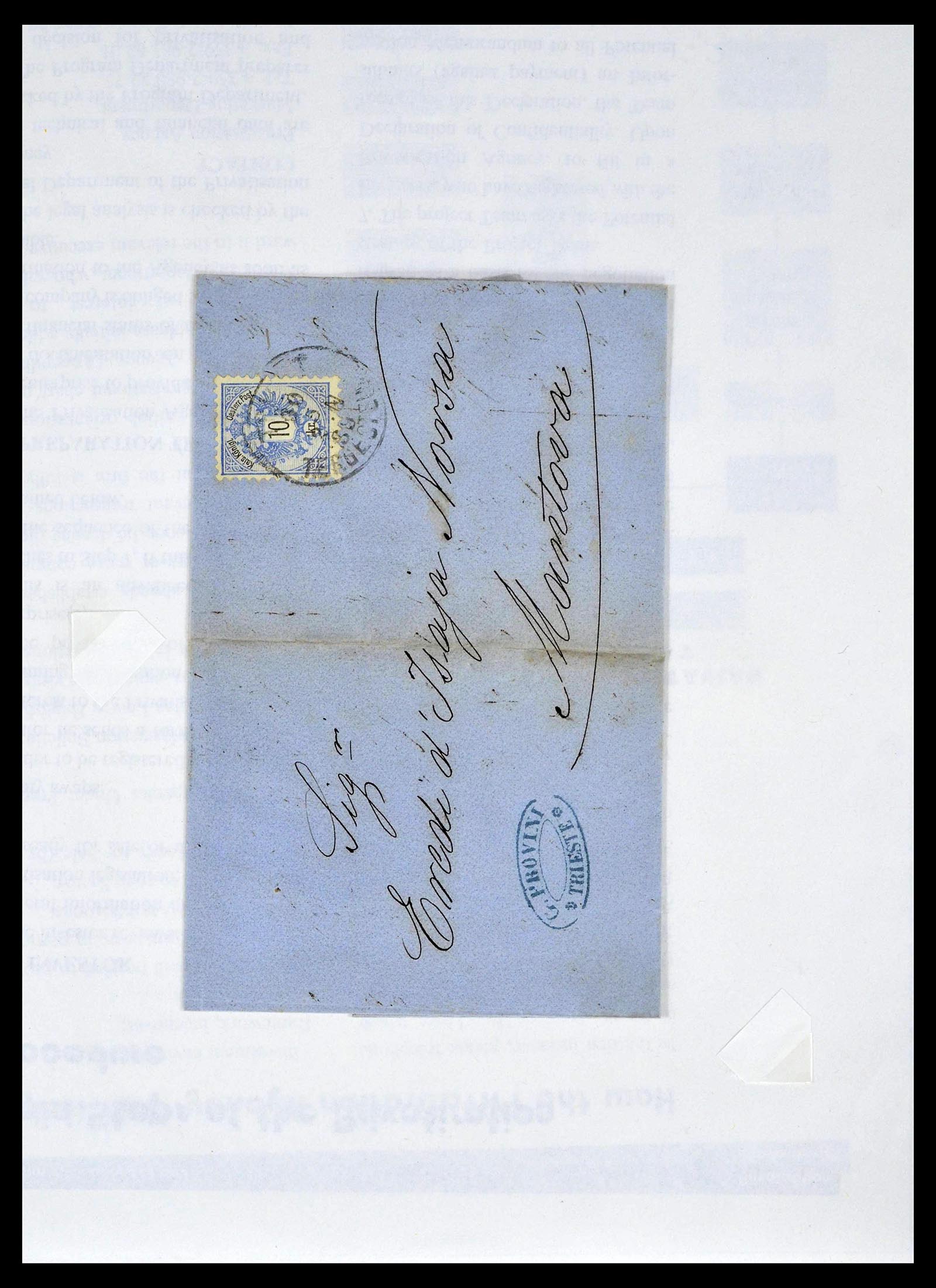 39393 0023 - Postzegelverzameling 39393 Italië brieven 1861-1930.
