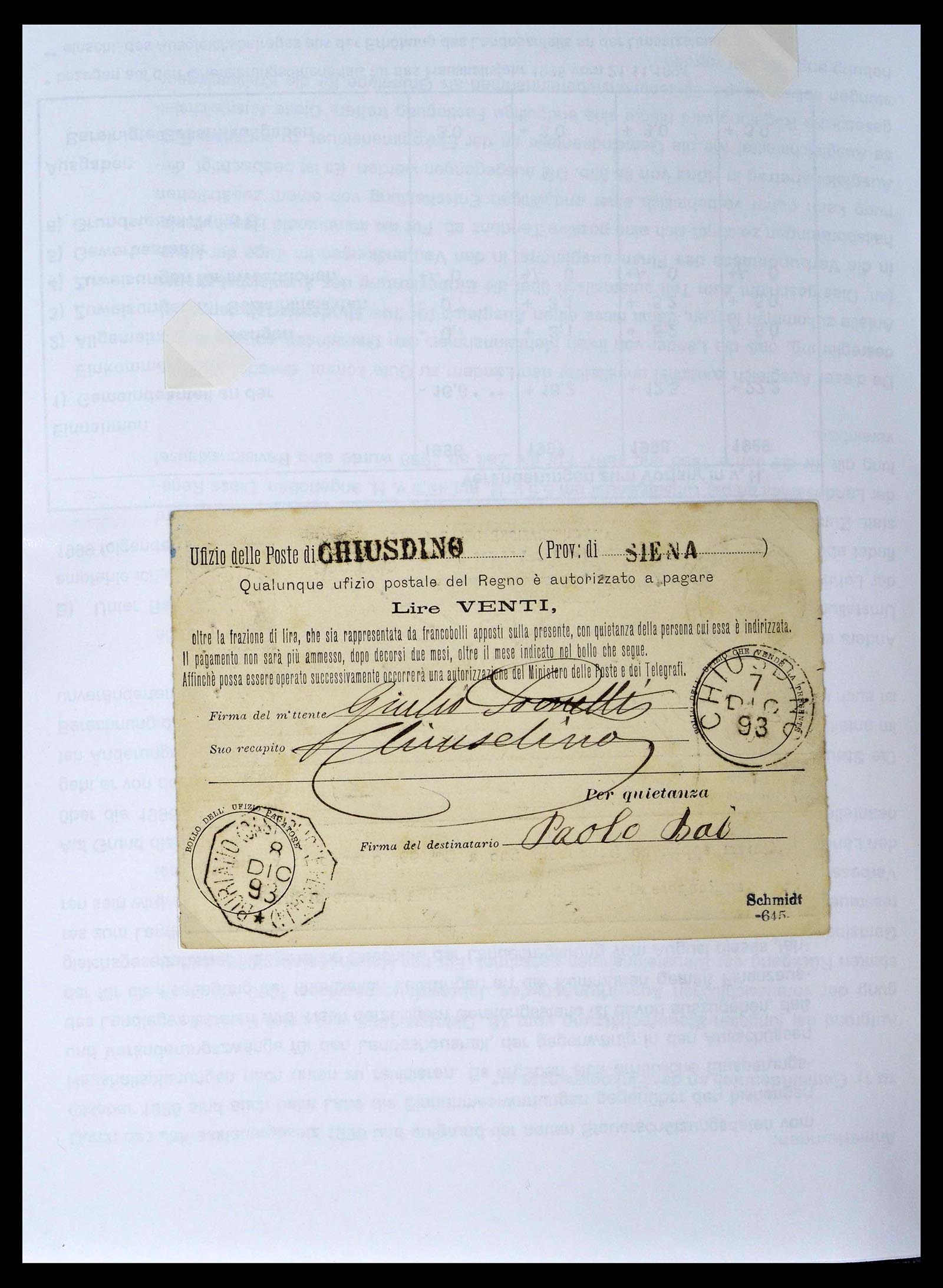 39393 0040 - Postzegelverzameling 39393 Italië brieven 1861-1930.