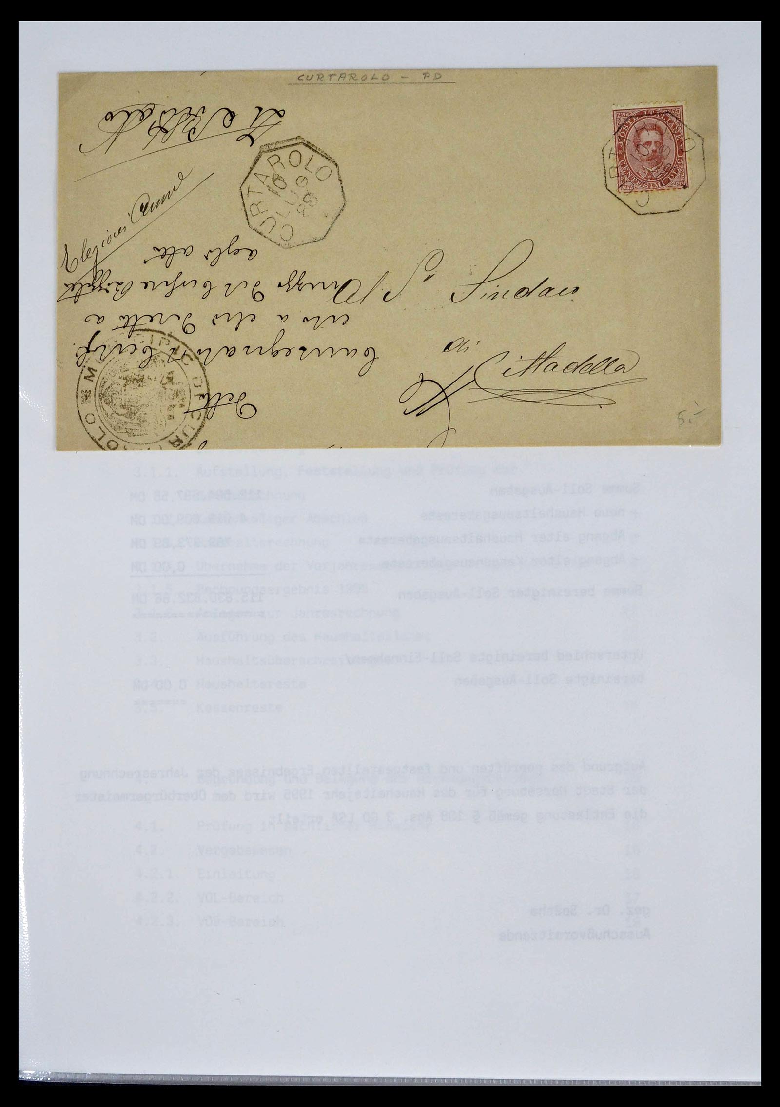 39393 0045 - Stamp collection 39393 Italy covers 1861-1930.