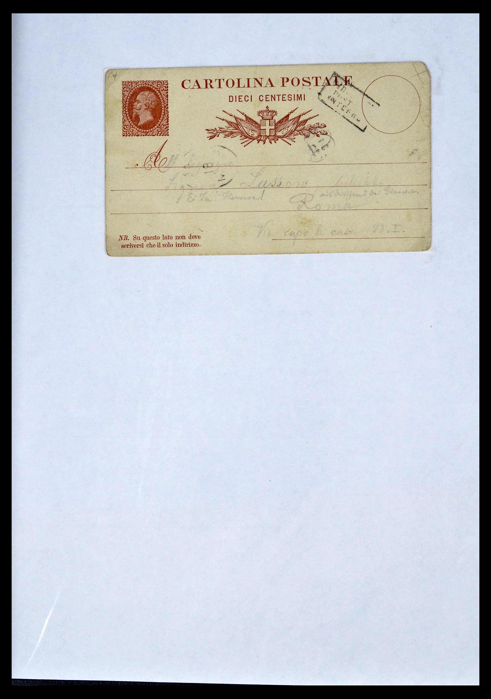 39393 0057 - Postzegelverzameling 39393 Italië brieven 1861-1930.