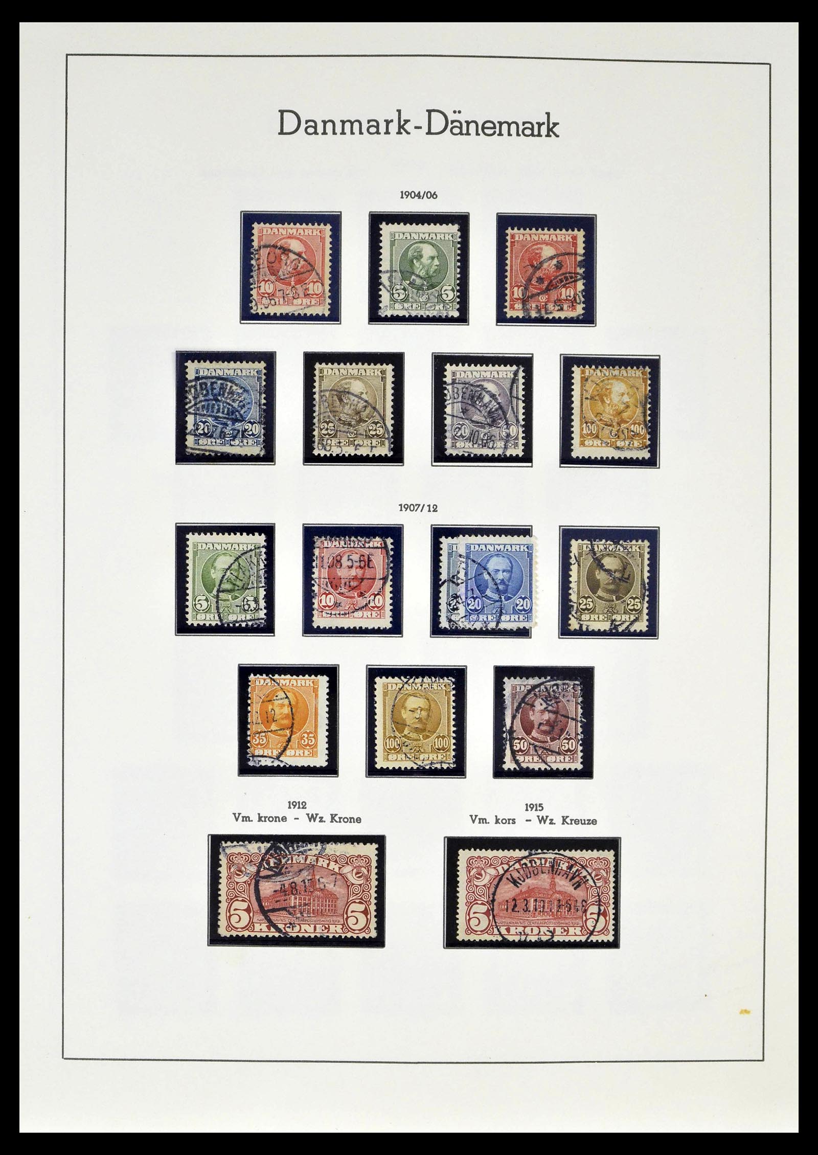 39394 0007 - Postzegelverzameling 39394 Denemarken 1851-1999.