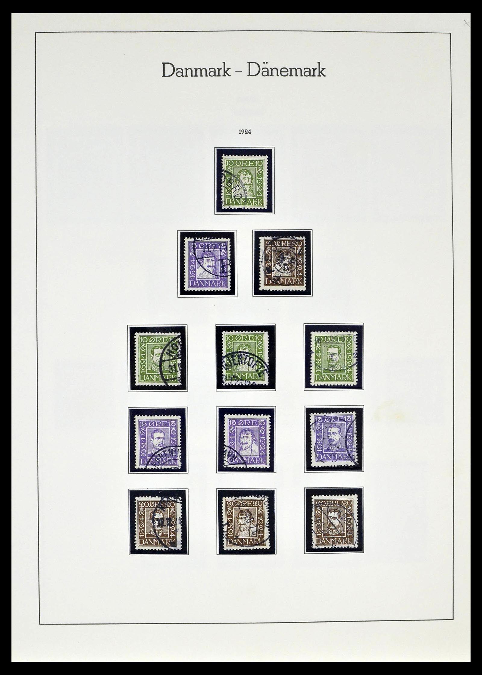 39394 0012 - Postzegelverzameling 39394 Denemarken 1851-1999.