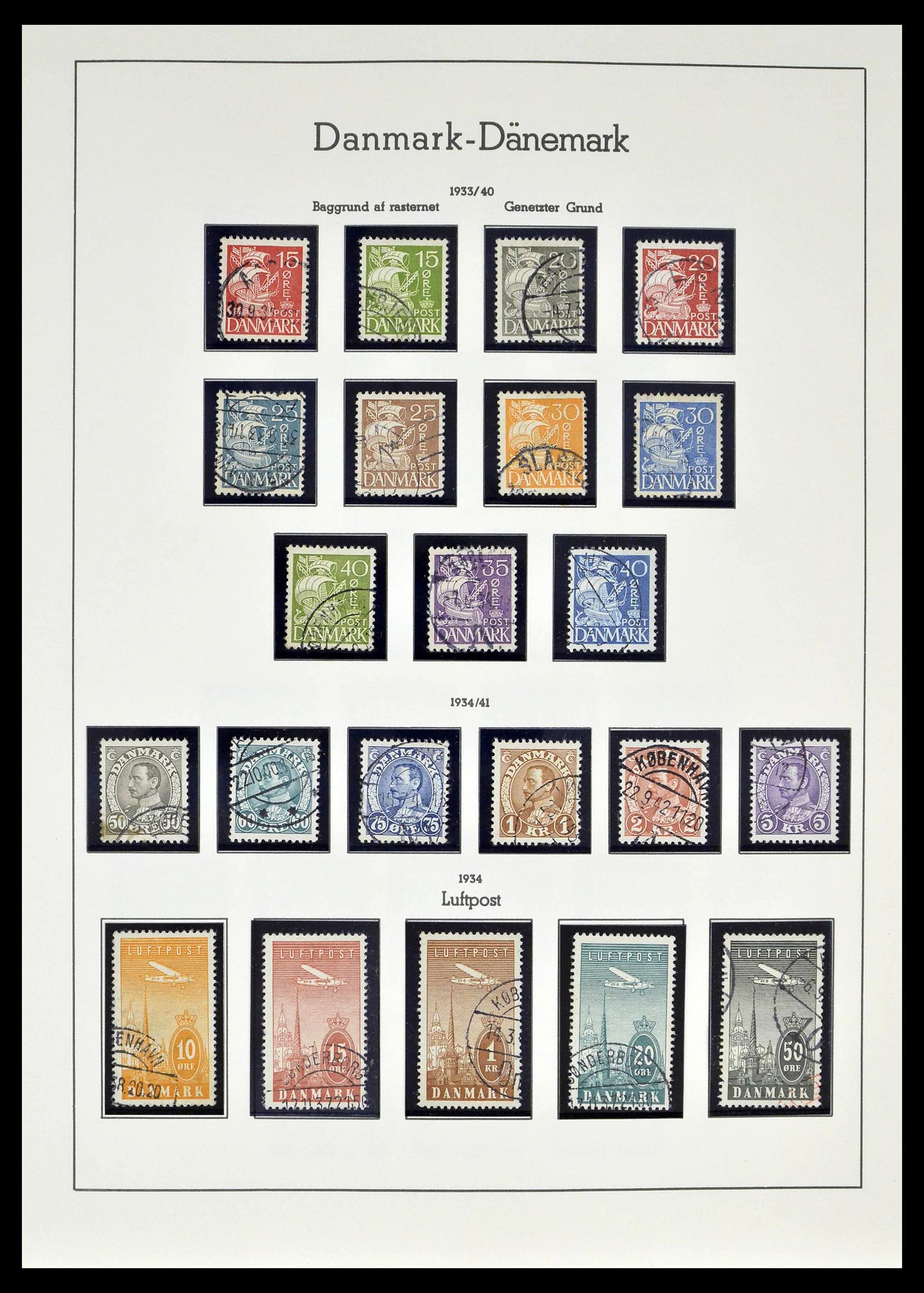39394 0016 - Postzegelverzameling 39394 Denemarken 1851-1999.