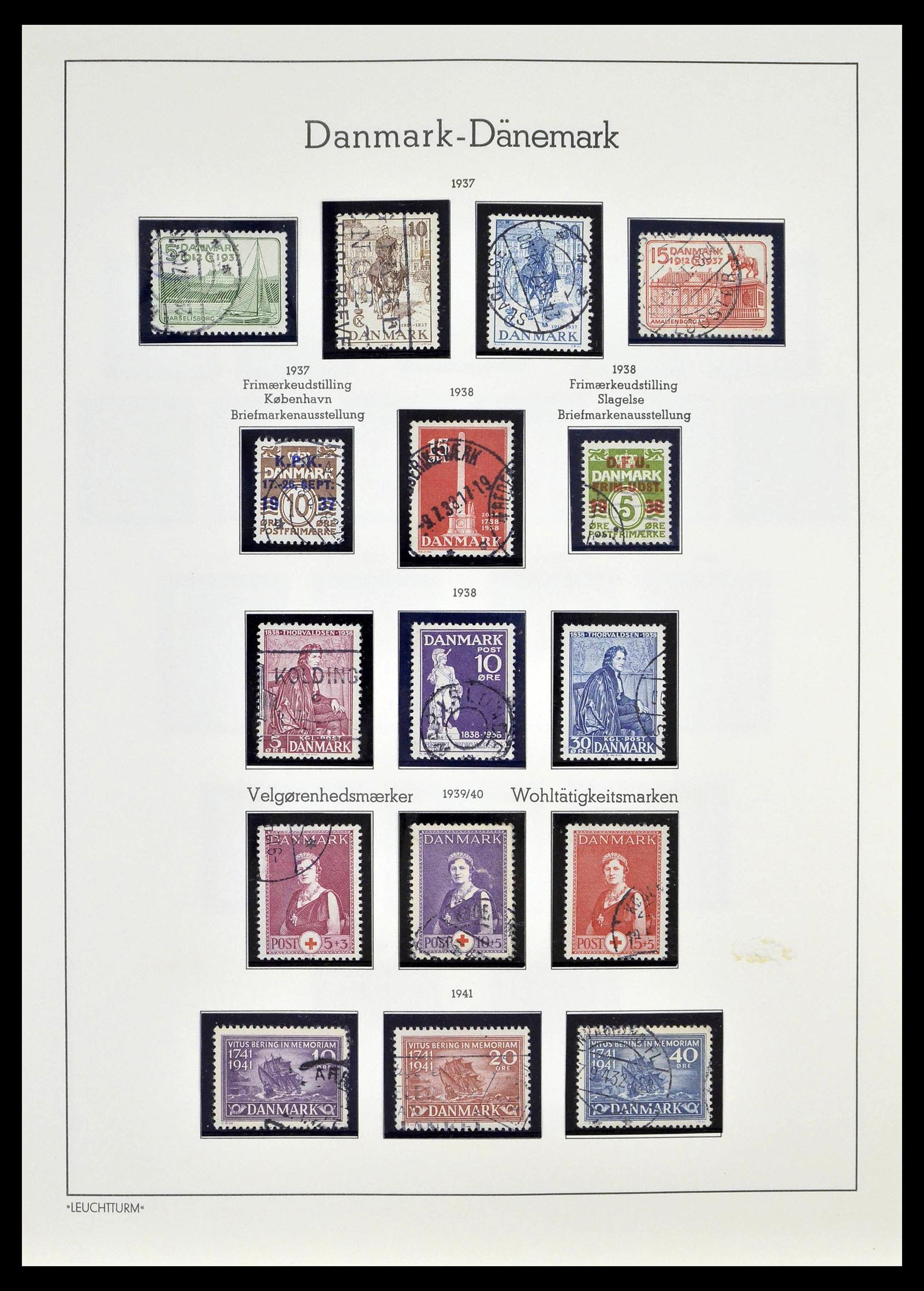 39394 0018 - Postzegelverzameling 39394 Denemarken 1851-1999.