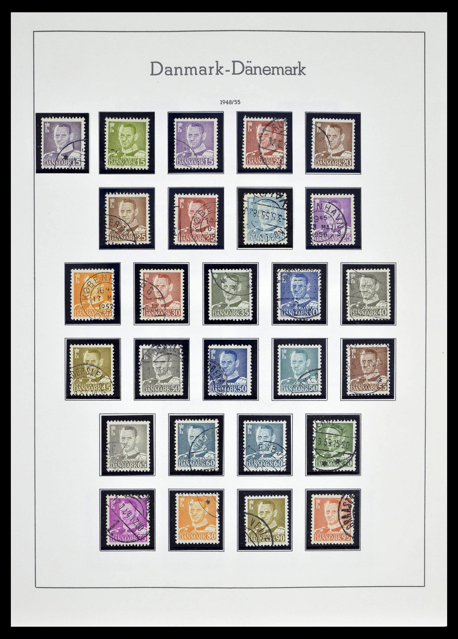 39394 0022 - Postzegelverzameling 39394 Denemarken 1851-1999.