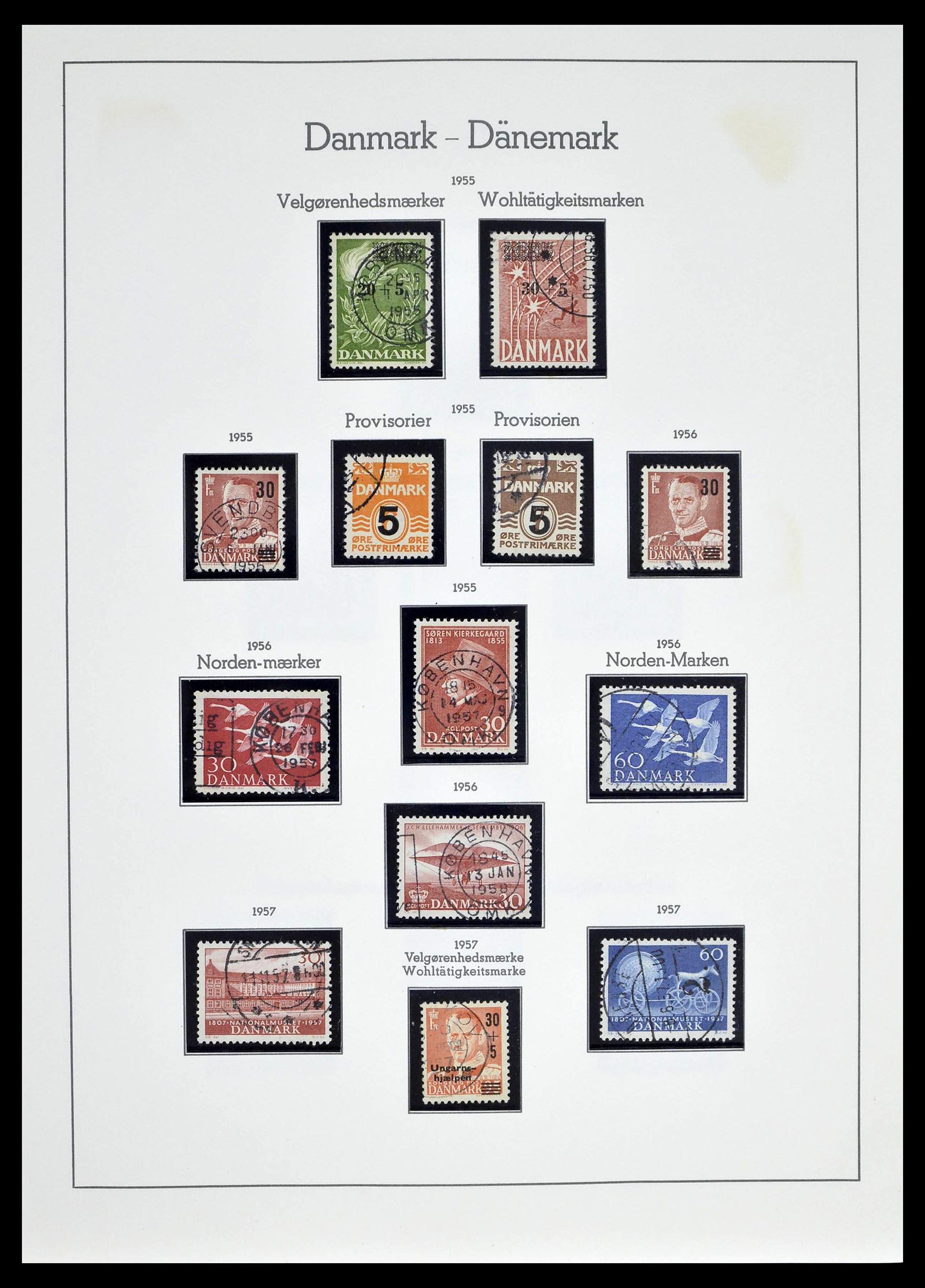 39394 0024 - Postzegelverzameling 39394 Denemarken 1851-1999.