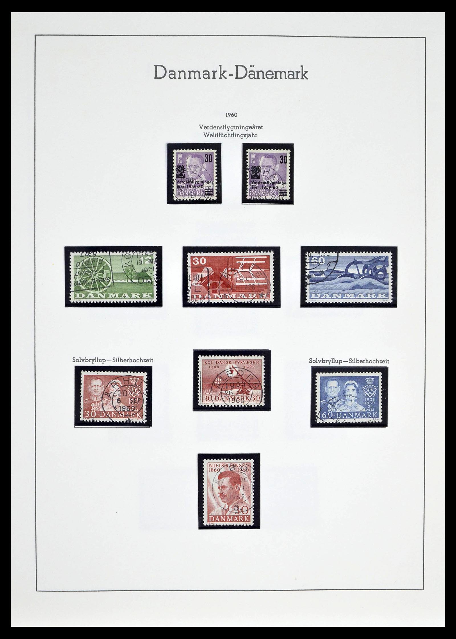 39394 0027 - Postzegelverzameling 39394 Denemarken 1851-1999.