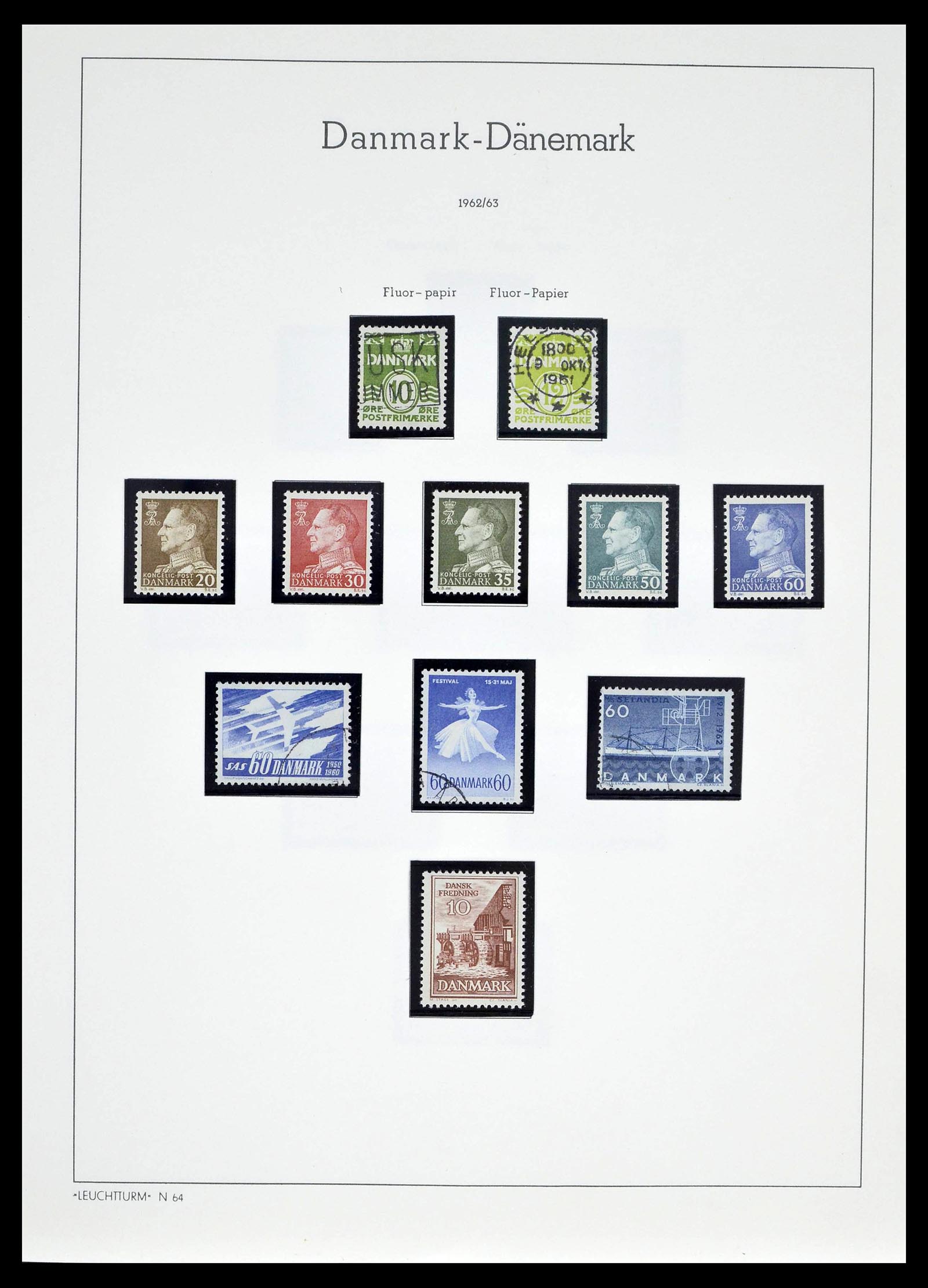 39394 0030 - Postzegelverzameling 39394 Denemarken 1851-1999.