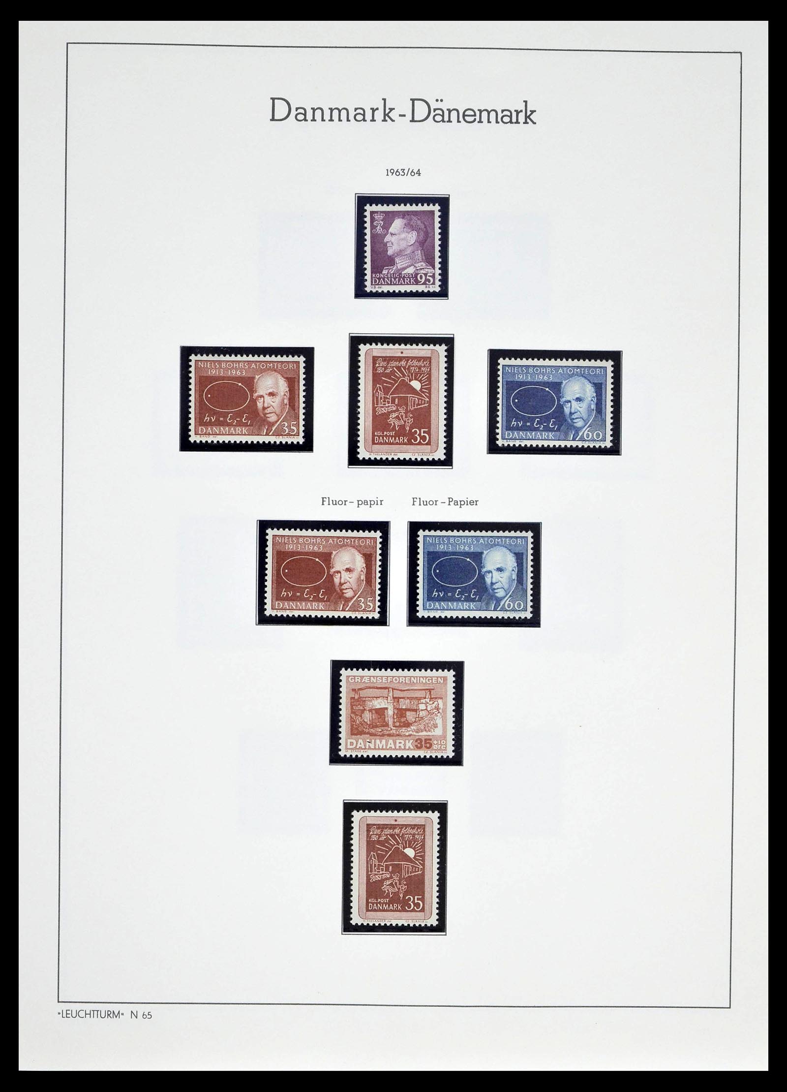 39394 0033 - Postzegelverzameling 39394 Denemarken 1851-1999.