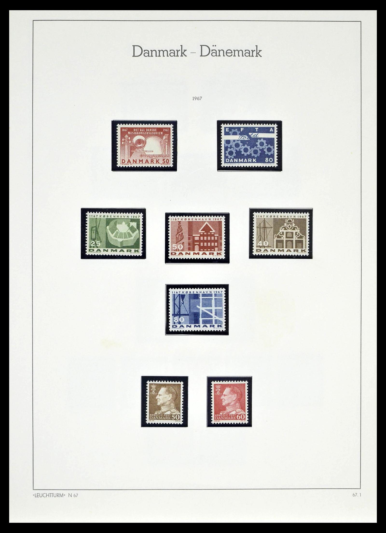 39394 0038 - Postzegelverzameling 39394 Denemarken 1851-1999.
