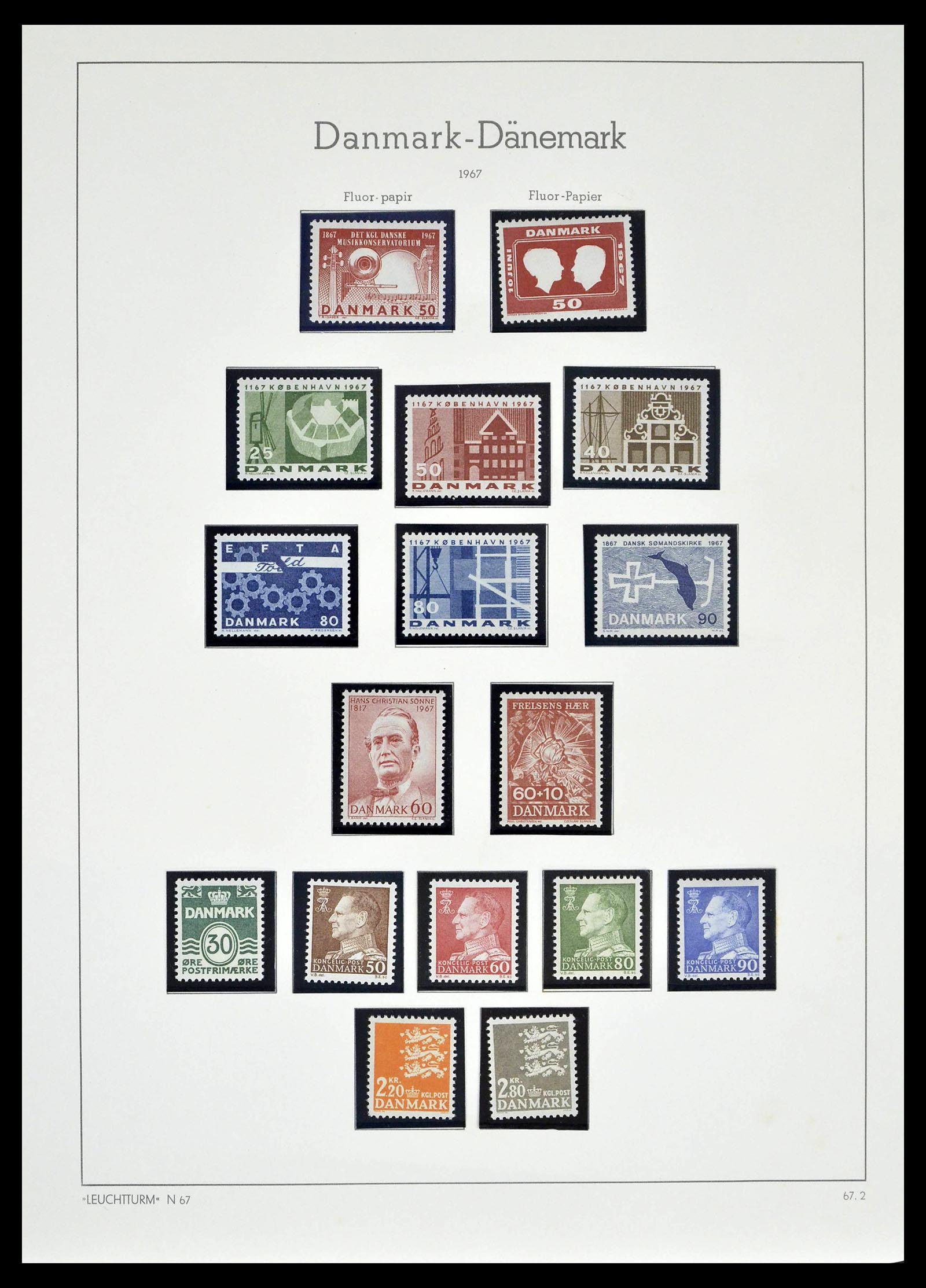 39394 0039 - Postzegelverzameling 39394 Denemarken 1851-1999.