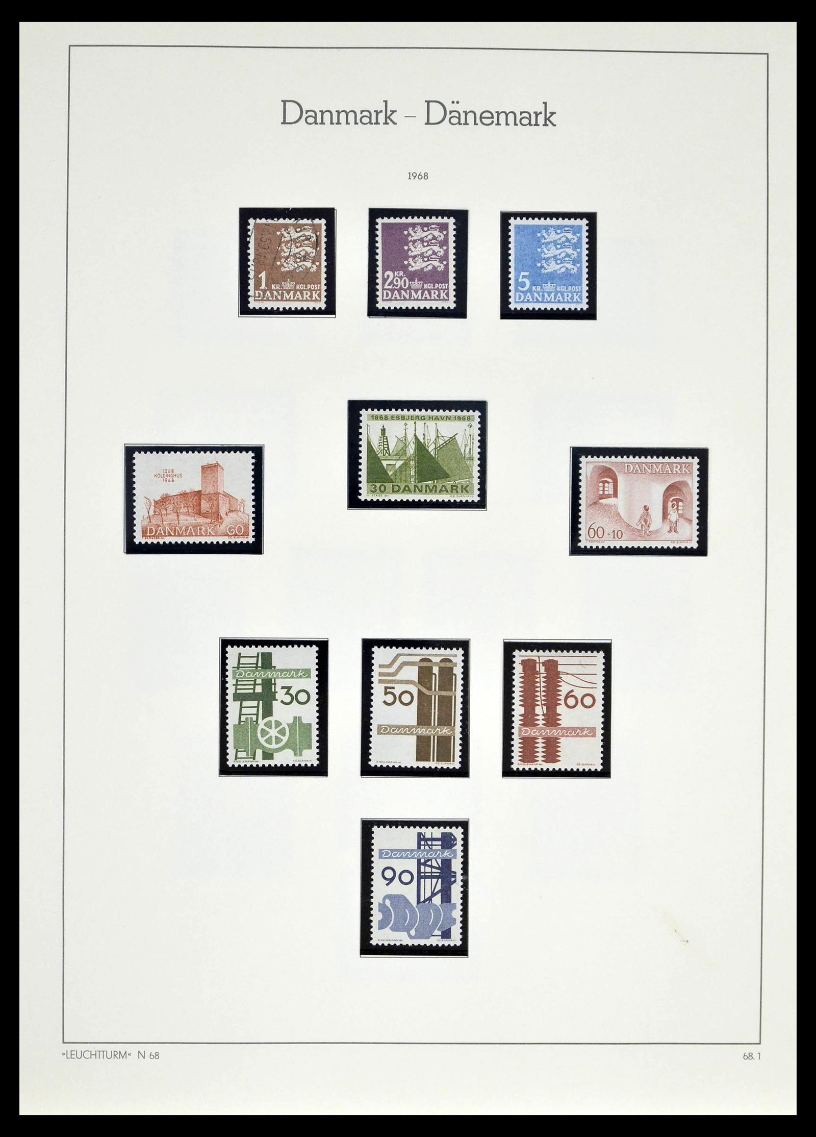39394 0040 - Postzegelverzameling 39394 Denemarken 1851-1999.