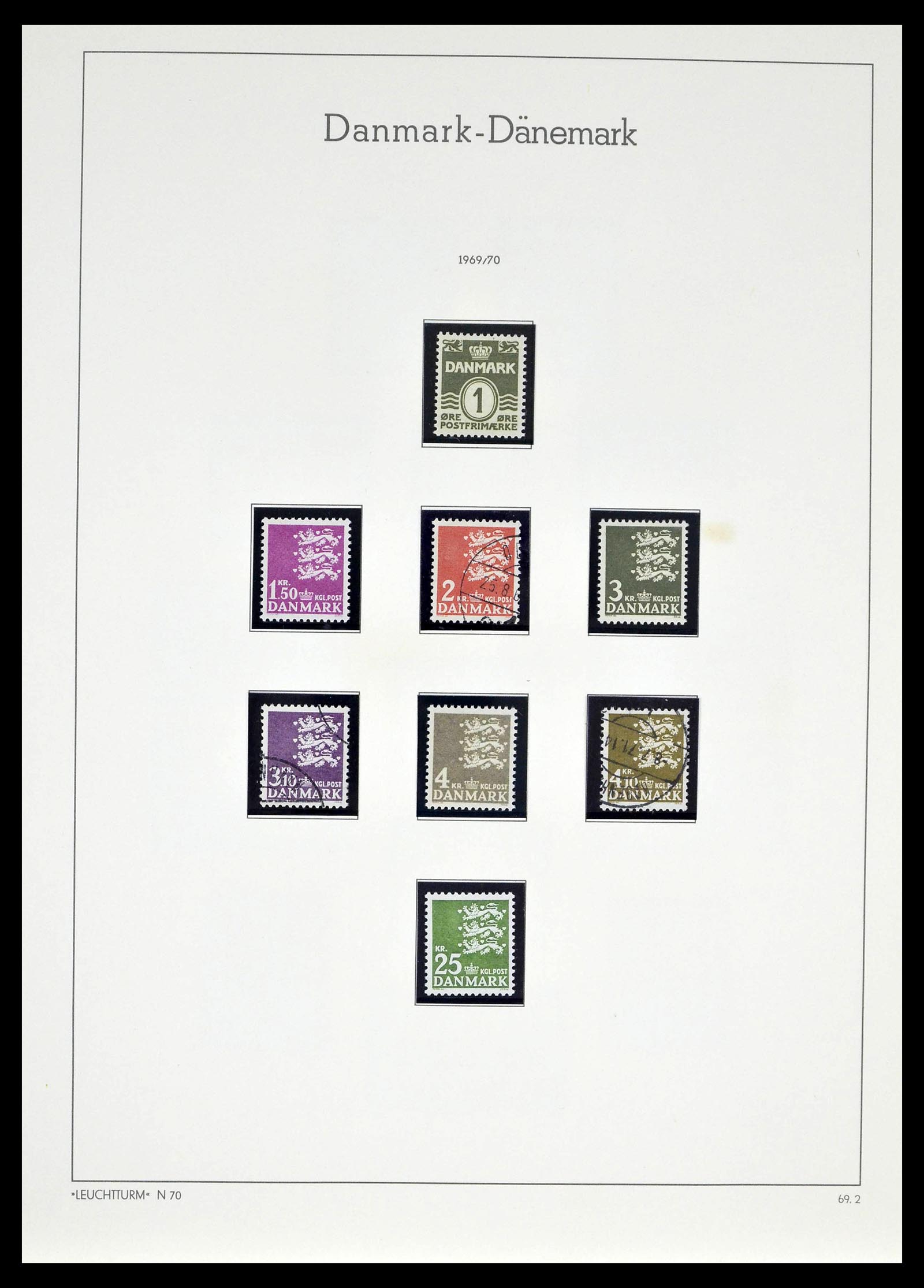 39394 0042 - Postzegelverzameling 39394 Denemarken 1851-1999.